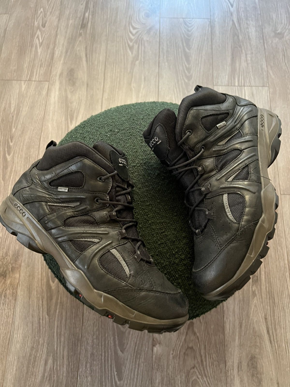 Ecco × Goretex ‼️Ecco Leather Gore-Tex GTX Waterproof Leather High Boots‼️ Size US 14 / EU 47 - 6 Thumbnail