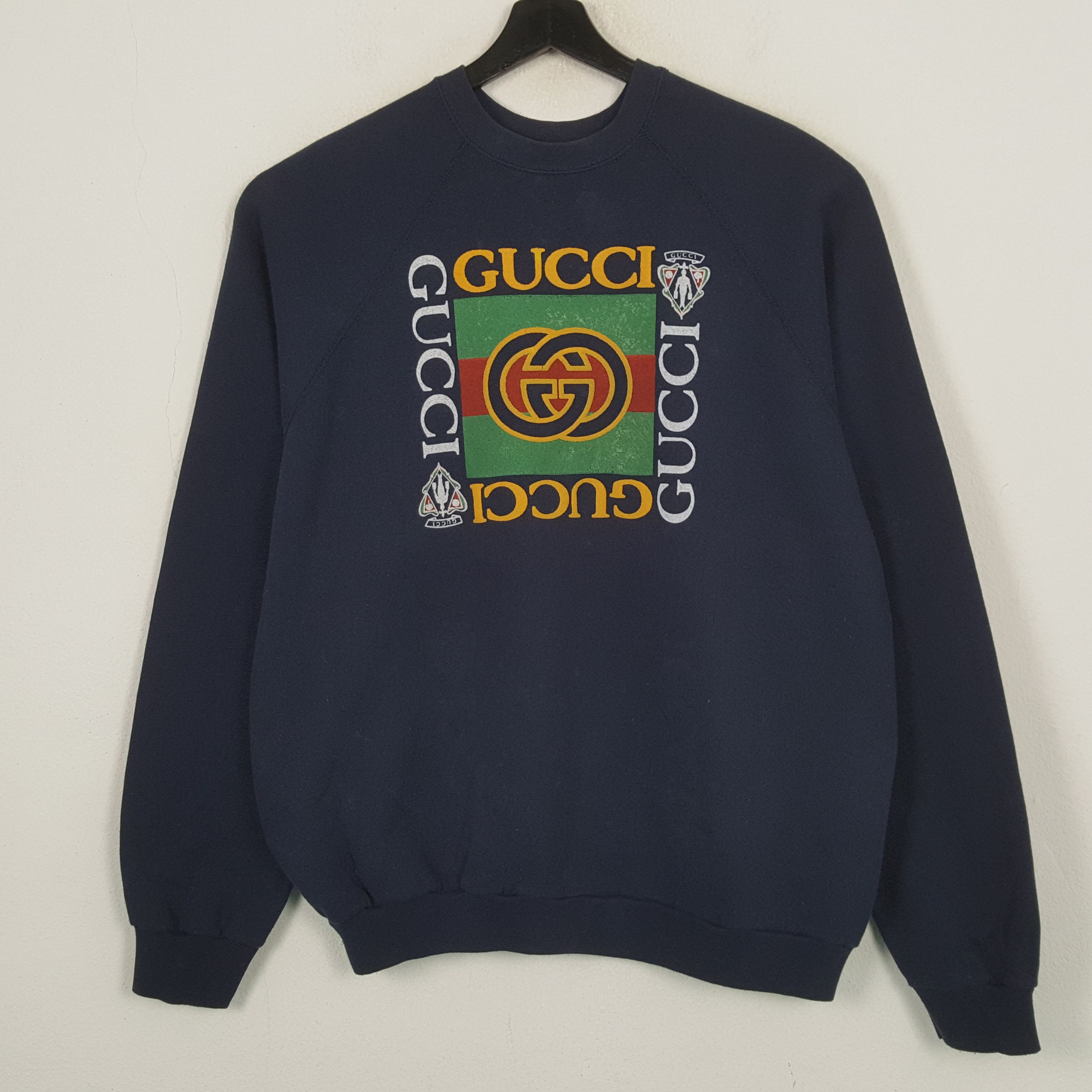Tultex Gucci Fashion Brand Logo Design Sweatshirt RR2 Size US L / EU 52-54 / 3 - 1 Thumbnail