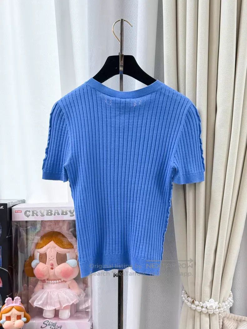 Chanel Chanel Classic double C+Logo design thread pit strip short Size XXS / US 00 / IT 34 - 3 Thumbnail