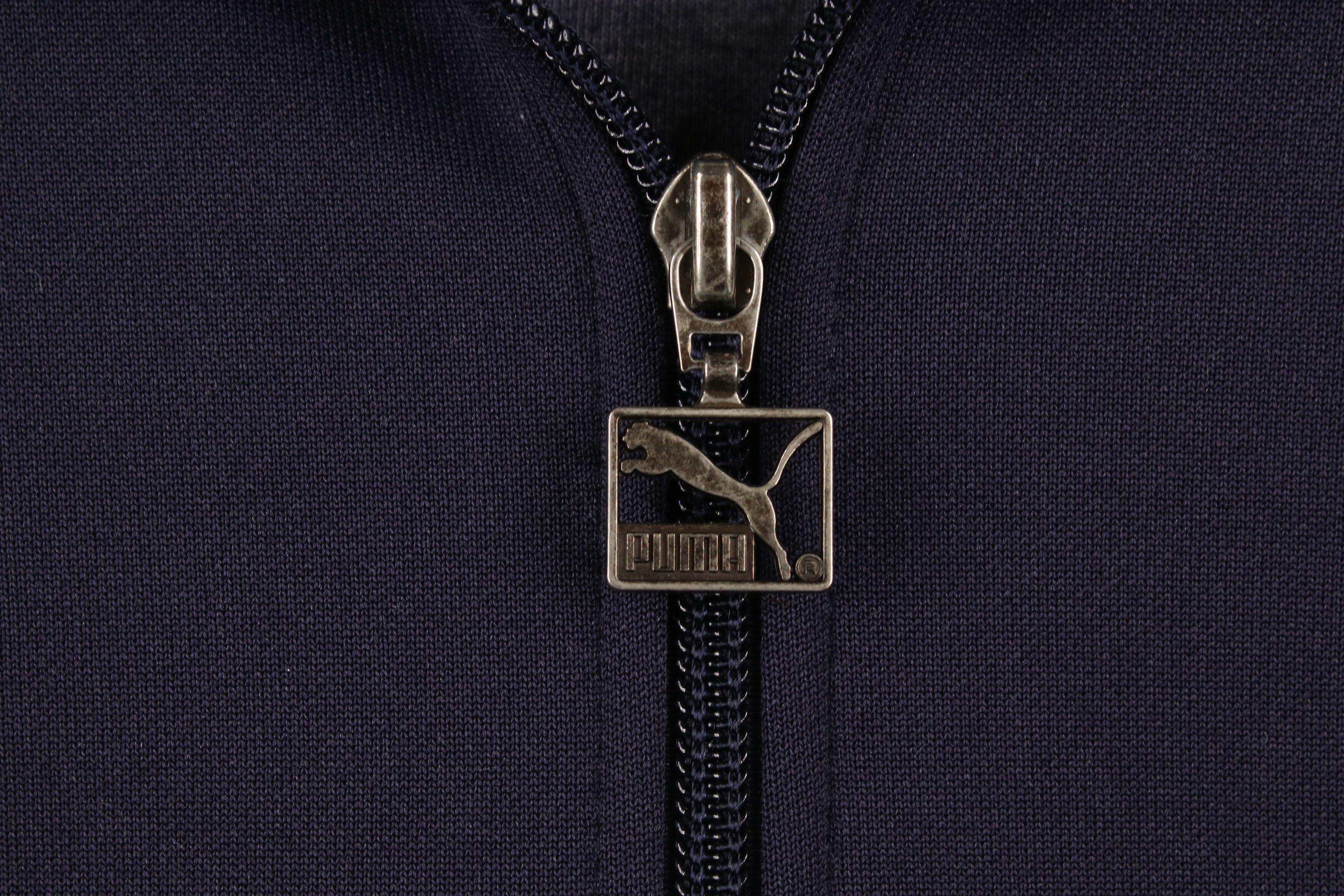 Puma × Vintage Vintage 80s 90s Puma Half Zip Pullover Anorak Jacket Blue Size US L / EU 52-54 / 3 - 5 Thumbnail