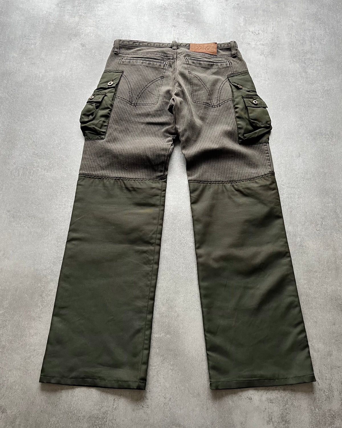 Dolce & Gabbana A/W 2003 Double-Layered Combat Cargo Pants Size US 33 - 3 Thumbnail