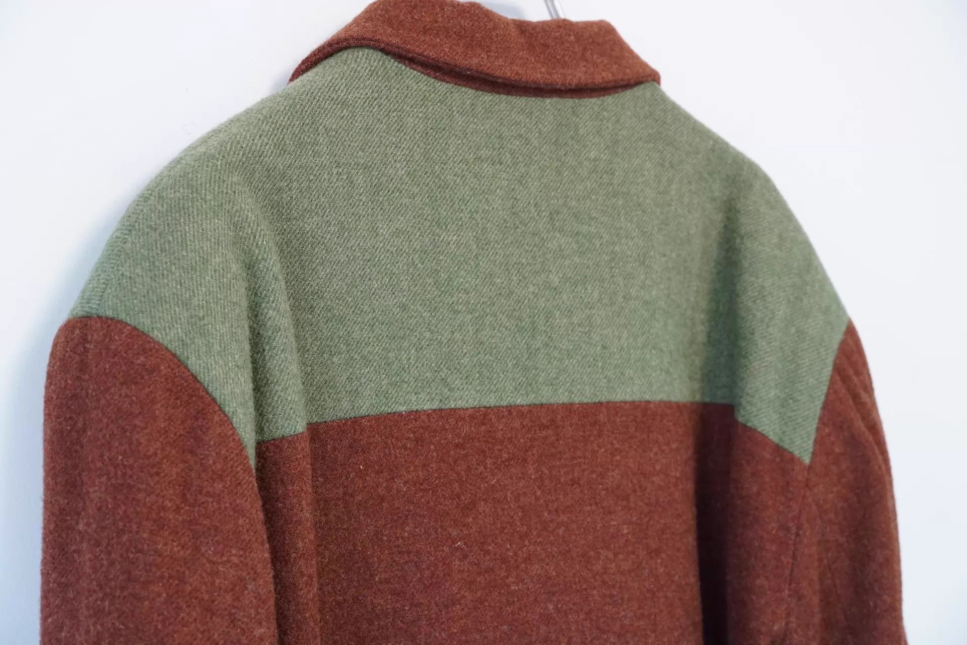 Yohji Yamamoto Yohji Yamamoto 90AW Color Blocked Wool Jacket Size US M / EU 48-50 / 2 - 6 Thumbnail