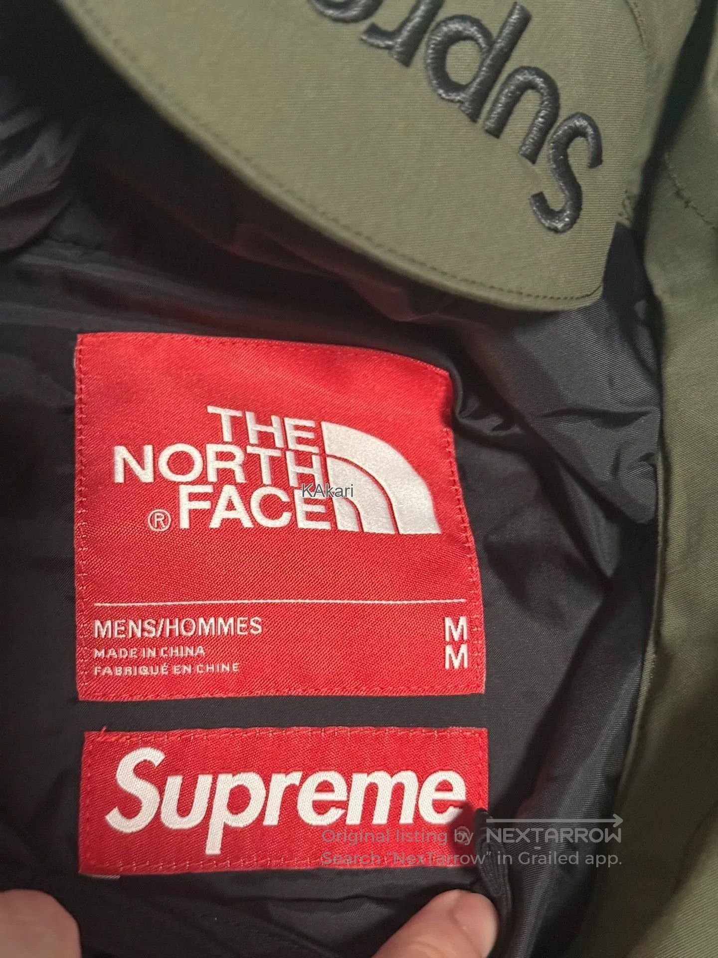 Supreme Green Hooded Parka with Flag Patch . Size US M / EU 48-50 / 2 - 3 Thumbnail