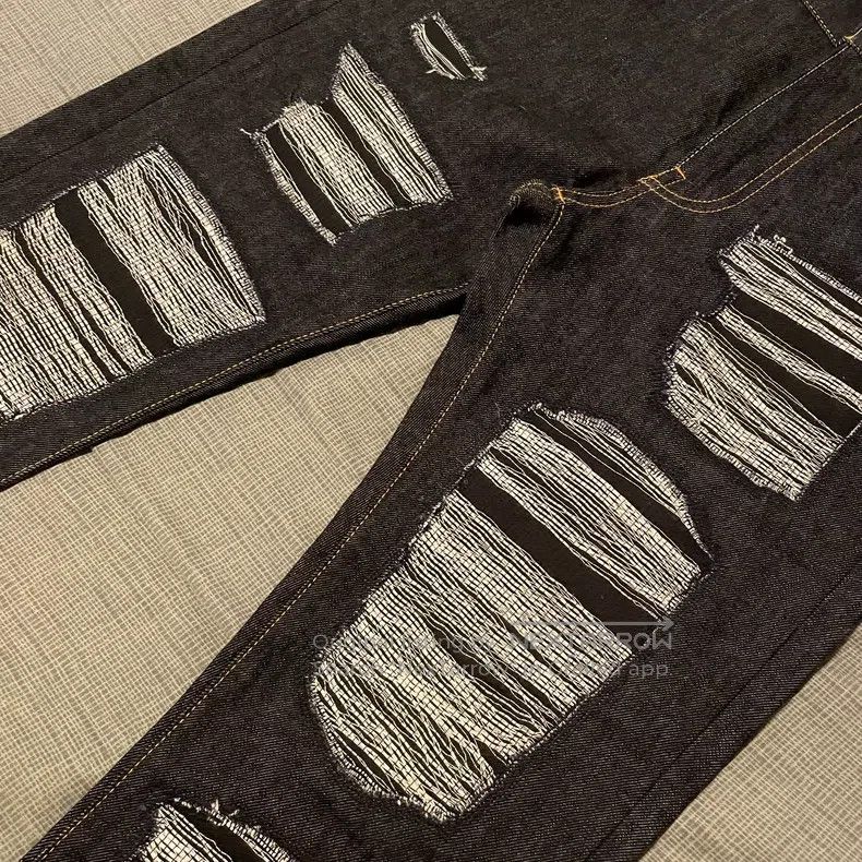Junya Watanabe JUNYA WATANABE size S Patchwork Raw Denim Jeans Size 23" - 5 Thumbnail
