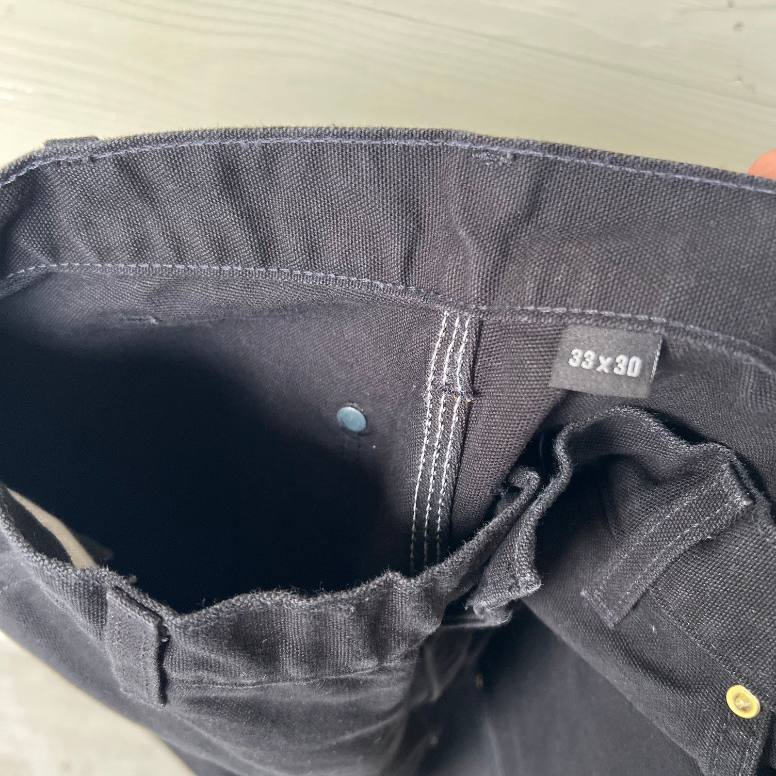 Carhartt × Vintage Carhartt black double knee work wear carpenter pants Size US 31 - 5 Thumbnail