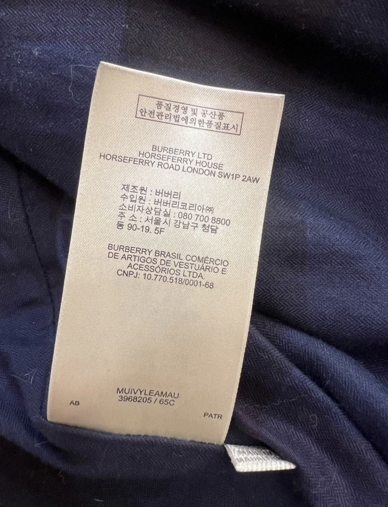 Burberry Burberry Brit Moto Biker Jacket Dark Navy Nappa Size M / US 6-8 / IT 42-44 - 16 Thumbnail