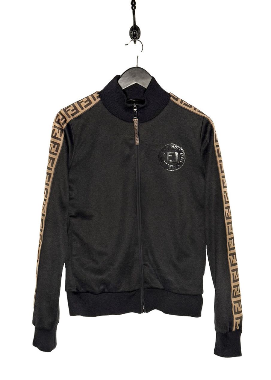 Fendi Fendi Black Forever Fendi Zucca Sleeves Track Jacket Size M / US 6-8 / IT 42-44 - 1 Thumbnail