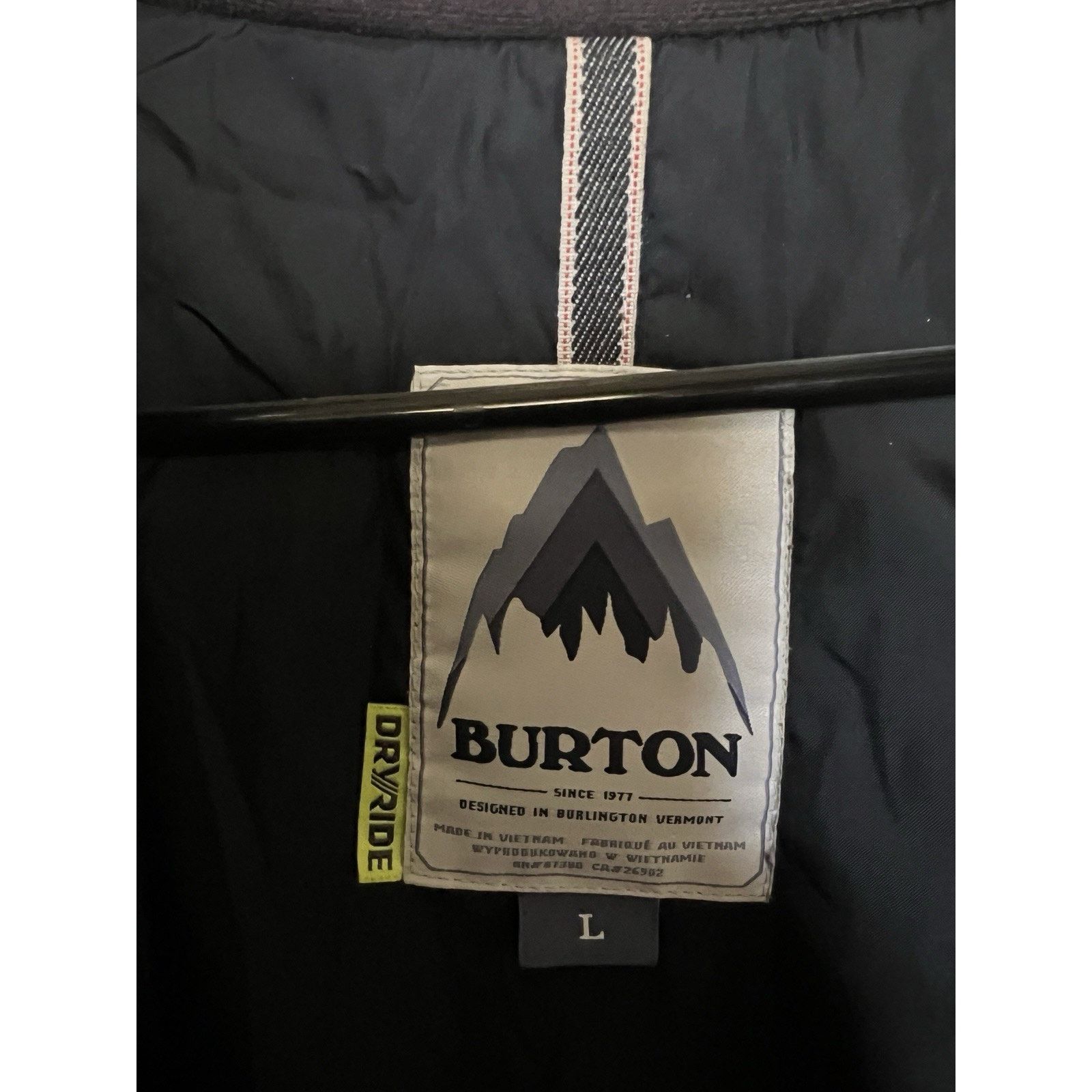 Burton Burton DryRide Black Zip Up Snowboard Ski Hooded Jacket L Size US L / EU 52-54 / 3 - 10 Thumbnail