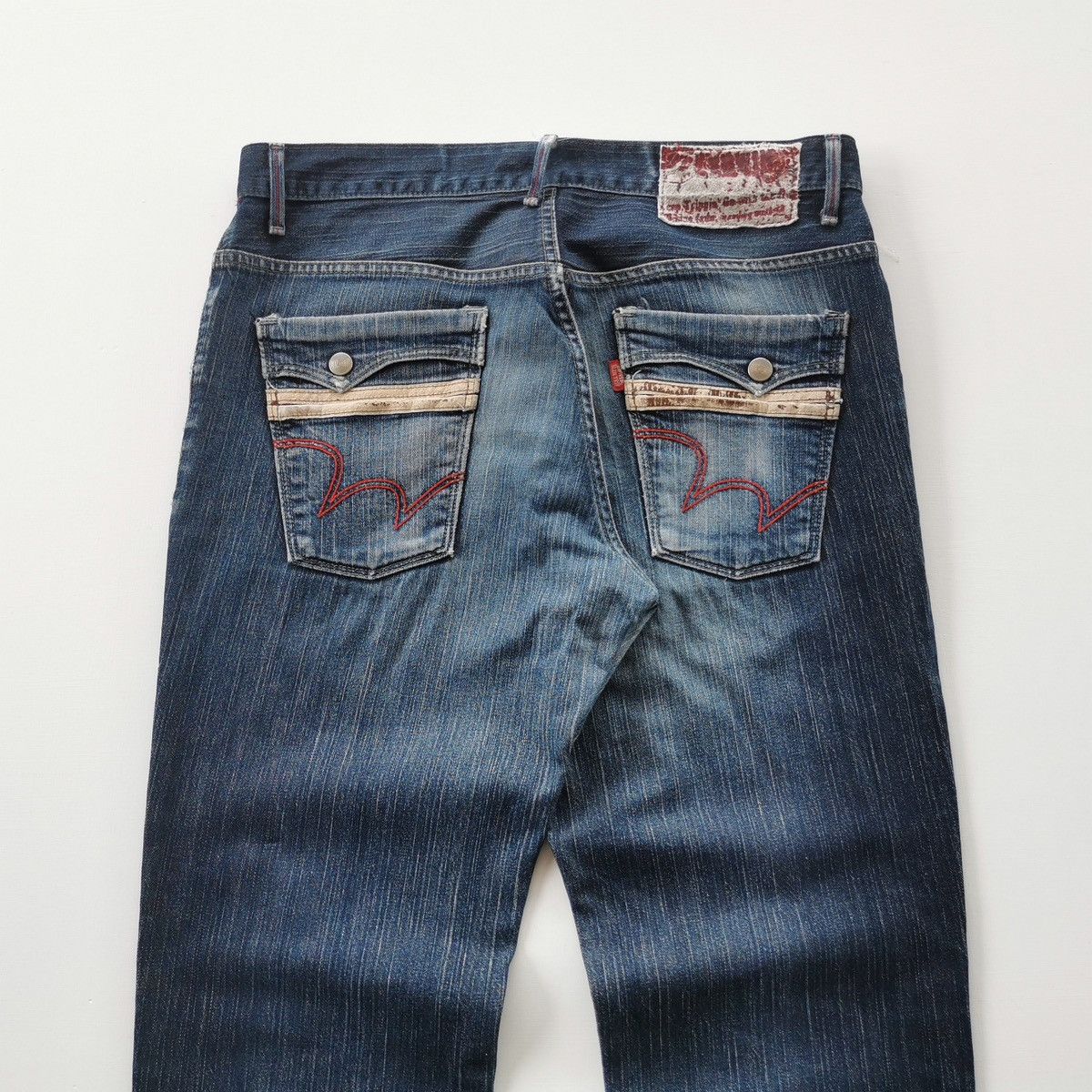 Edwin Edwin Slim Fit Distressed Denim Jeans Size US 35 - 1 Thumbnail