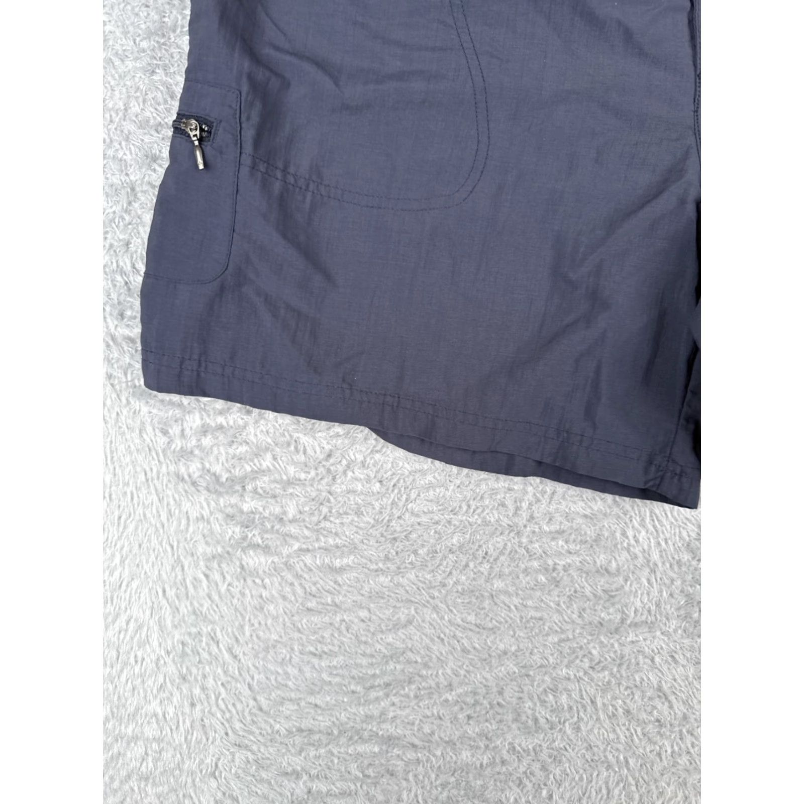 Vintage VINTAGE Columbia Shorts Men Blue Nylon Elastic Waist Zipper Pocket 6" Inseam 38 in Waist Regular Size US 33 - 3 Thumbnail
