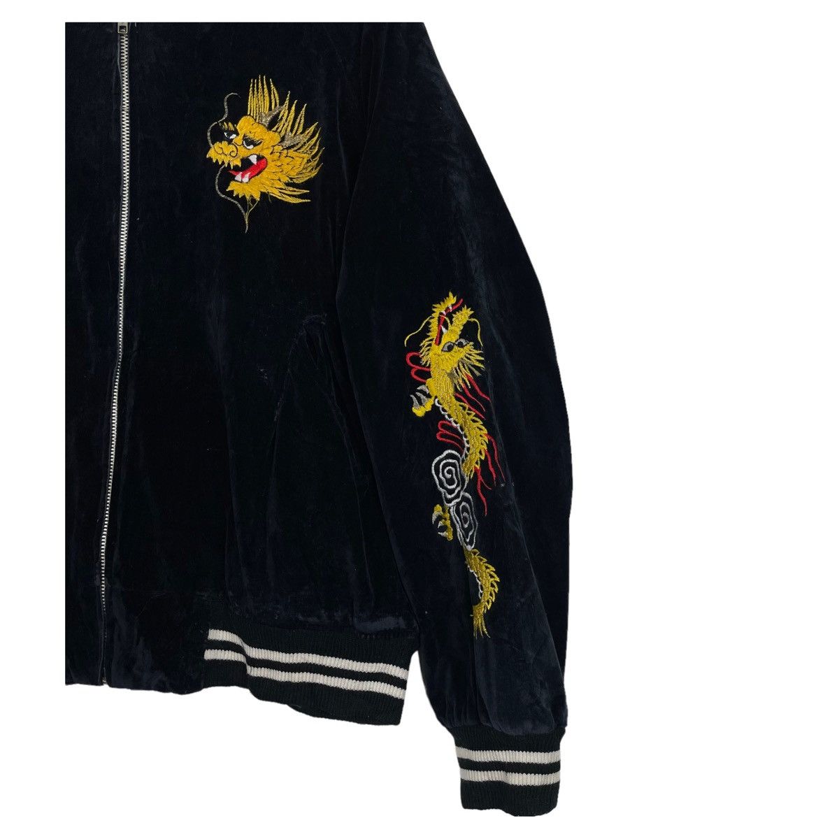 Japanese Brand × Vintage 💥VINTAGE YOKOSUKA WEST PAC TOUR VELVET JACKET Size US M / EU 48-50 / 2 - 7 Thumbnail