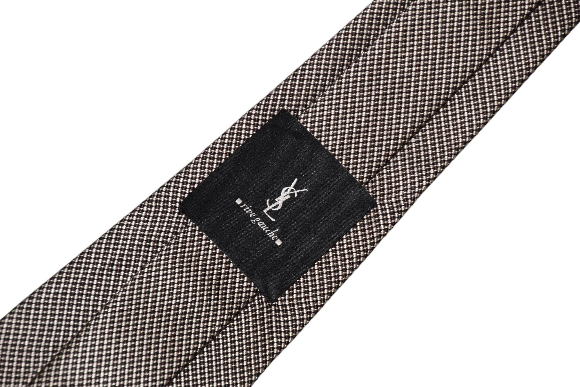 Yves Saint Laurent 💥YSL Rive Gauche By Tom Ford Gold Jacquard Silk TIe Size ONE SIZE - 3 Thumbnail