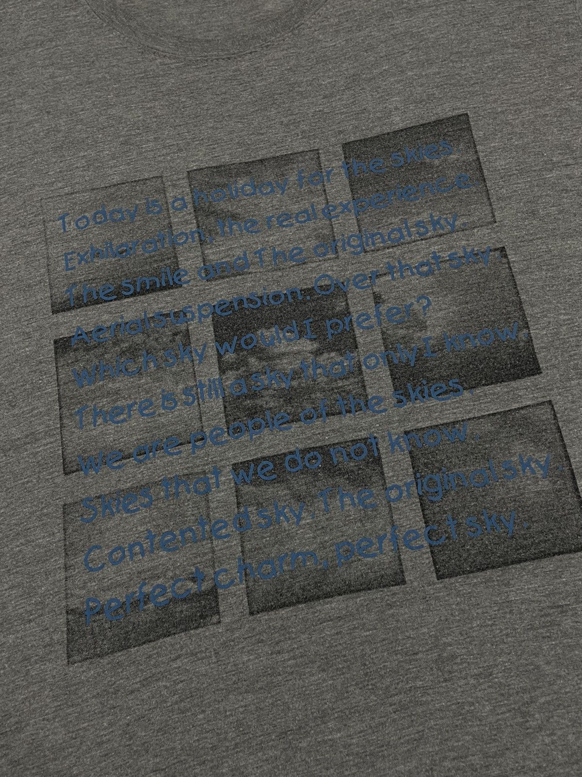 Japanese Brand Dealetti Sky Photo Tee Life Poem Size US L / EU 52-54 / 3 - 4 Thumbnail
