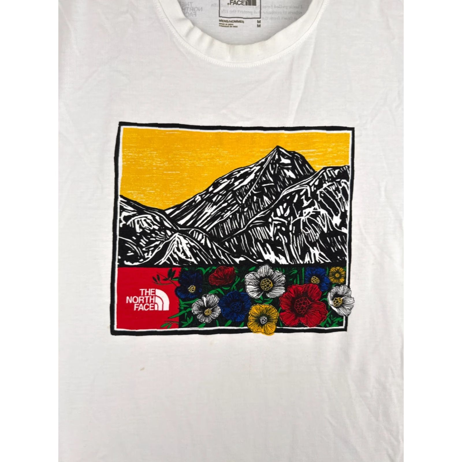 The North Face The North Face Shirt Men M White Floral Crew Cotton Blend Logo All Seasons T-Shirt Outdoors Mens Size US M / EU 48-50 / 2 - 6 Thumbnail