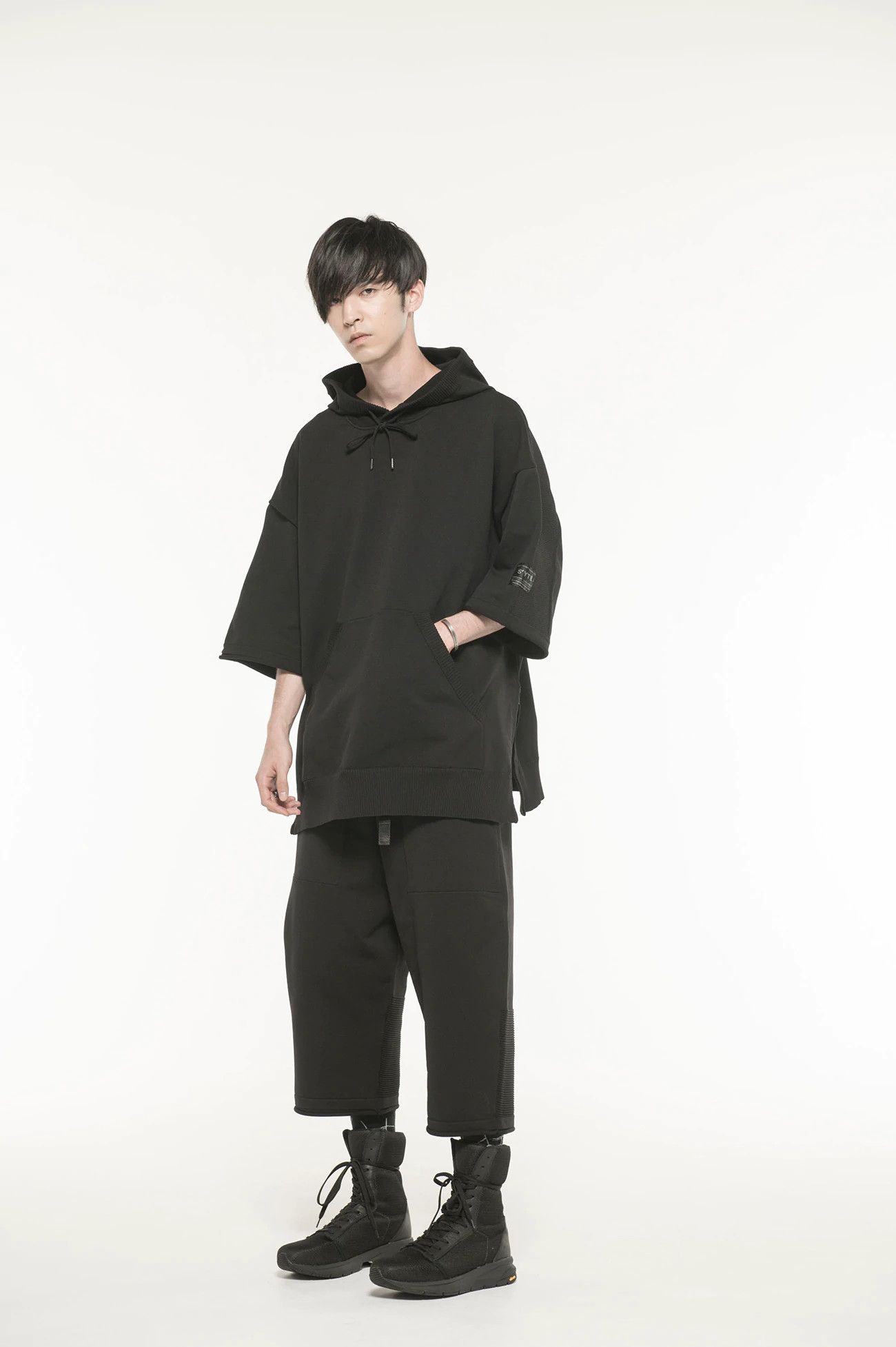 Yohji Yamamoto 12G Spritzy Plain Stitches Knit 6/7-Quarter Sleeve Hoodie Size US M / EU 48-50 / 2 - 1 Thumbnail