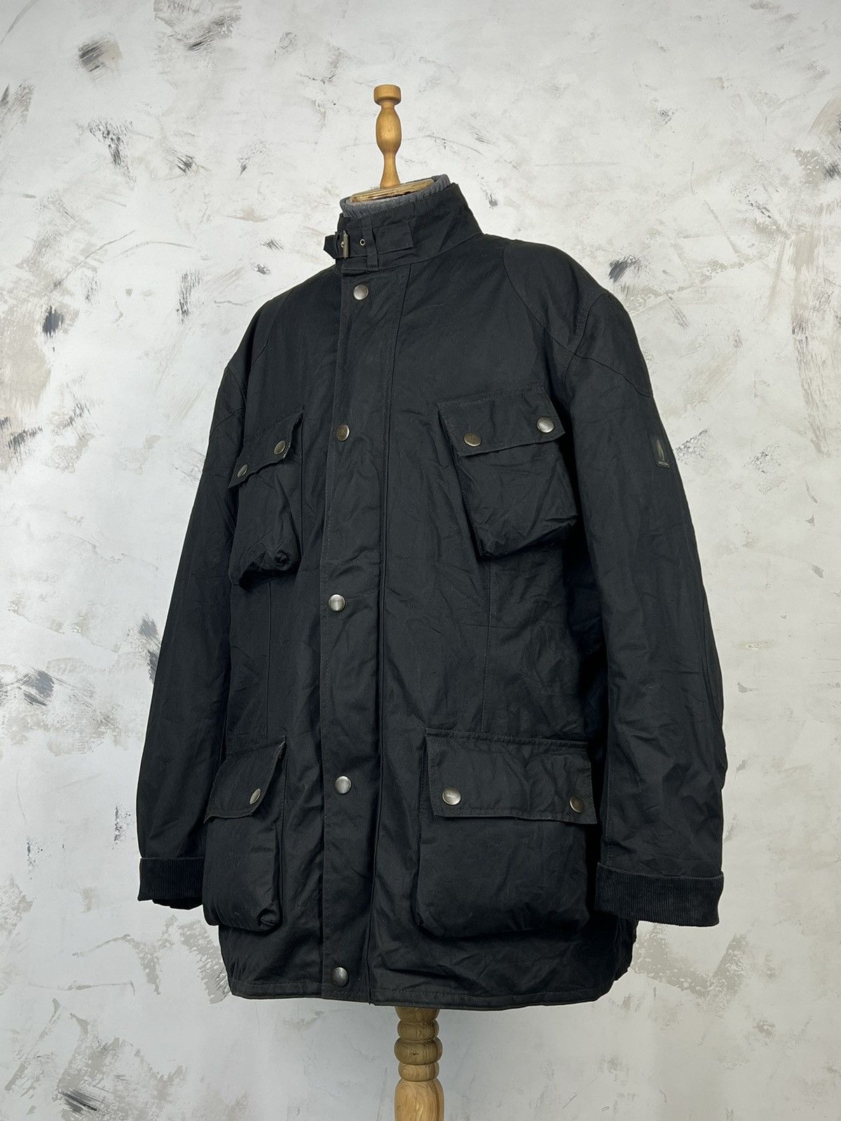 Vintage Vintage Richa Motorcycle Waxed Jacket Padded Riding Coat 5XL Size US XXL / EU 58 / 5 - 2 Thumbnail