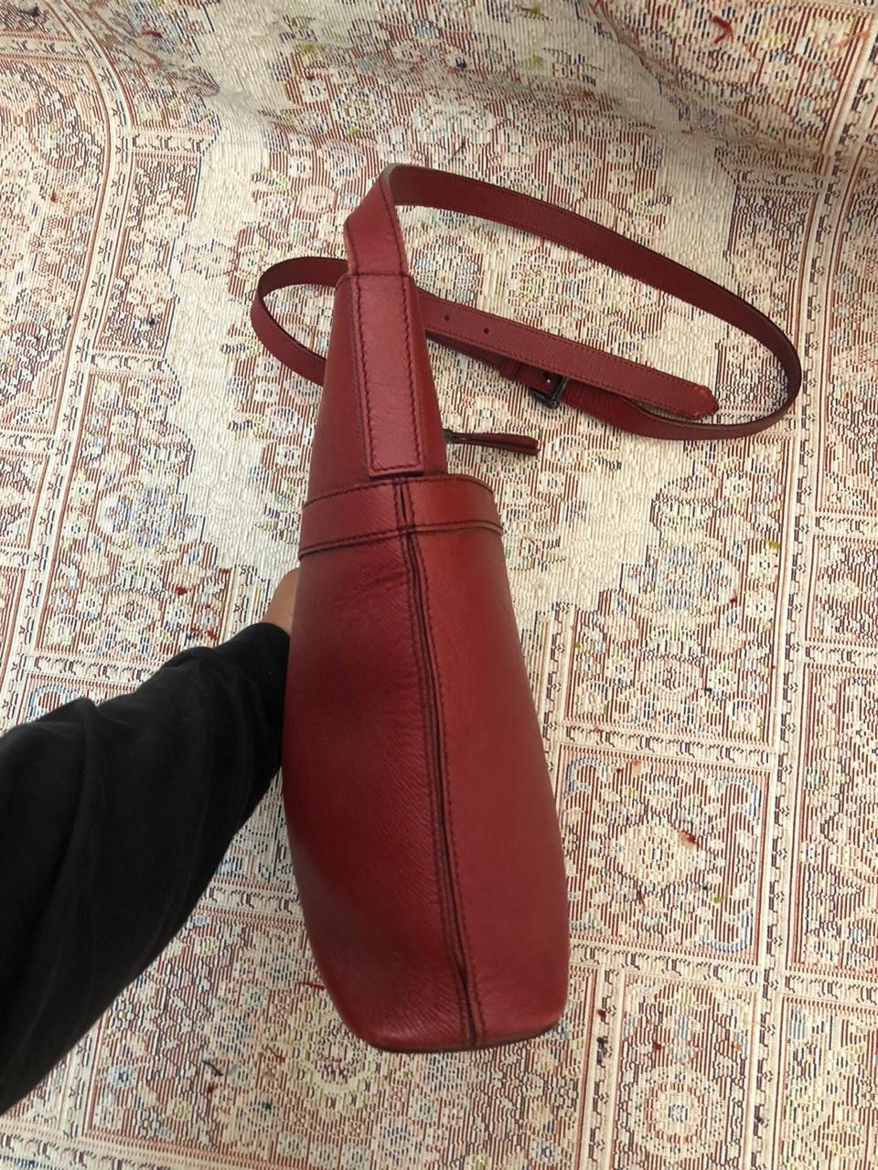 Burberry Burberry Red Leather Crossbody Messenger Bag Size ONE SIZE - 4 Thumbnail