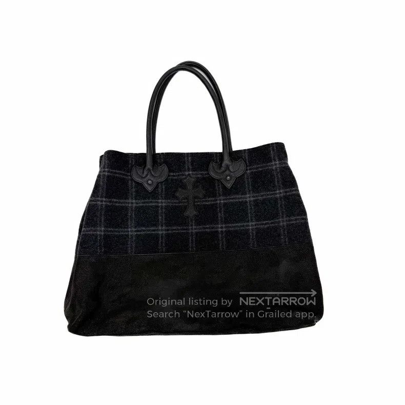 Chrome Hearts CHROME HEARTS Size OS Tote tote bag with large cashmere pla Size ONE SIZE - 2 Thumbnail