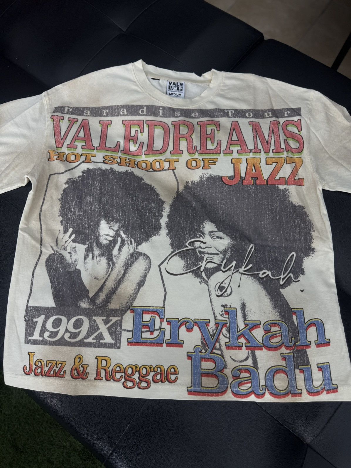 Vale Valley White Jazz Tee Shirt Size M (NEW) Size US M / EU 48-50 / 2 - 3 Thumbnail