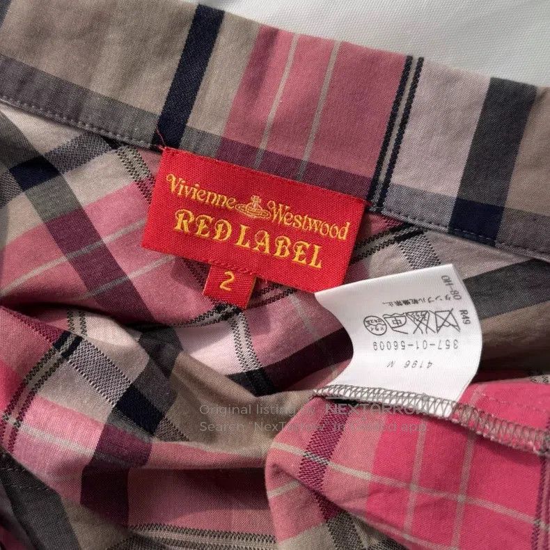 Vivienne Westwood Vivienne Westwood Pink Plaid Dress Size M / US 6-8 / IT 42-44 - 7 Thumbnail
