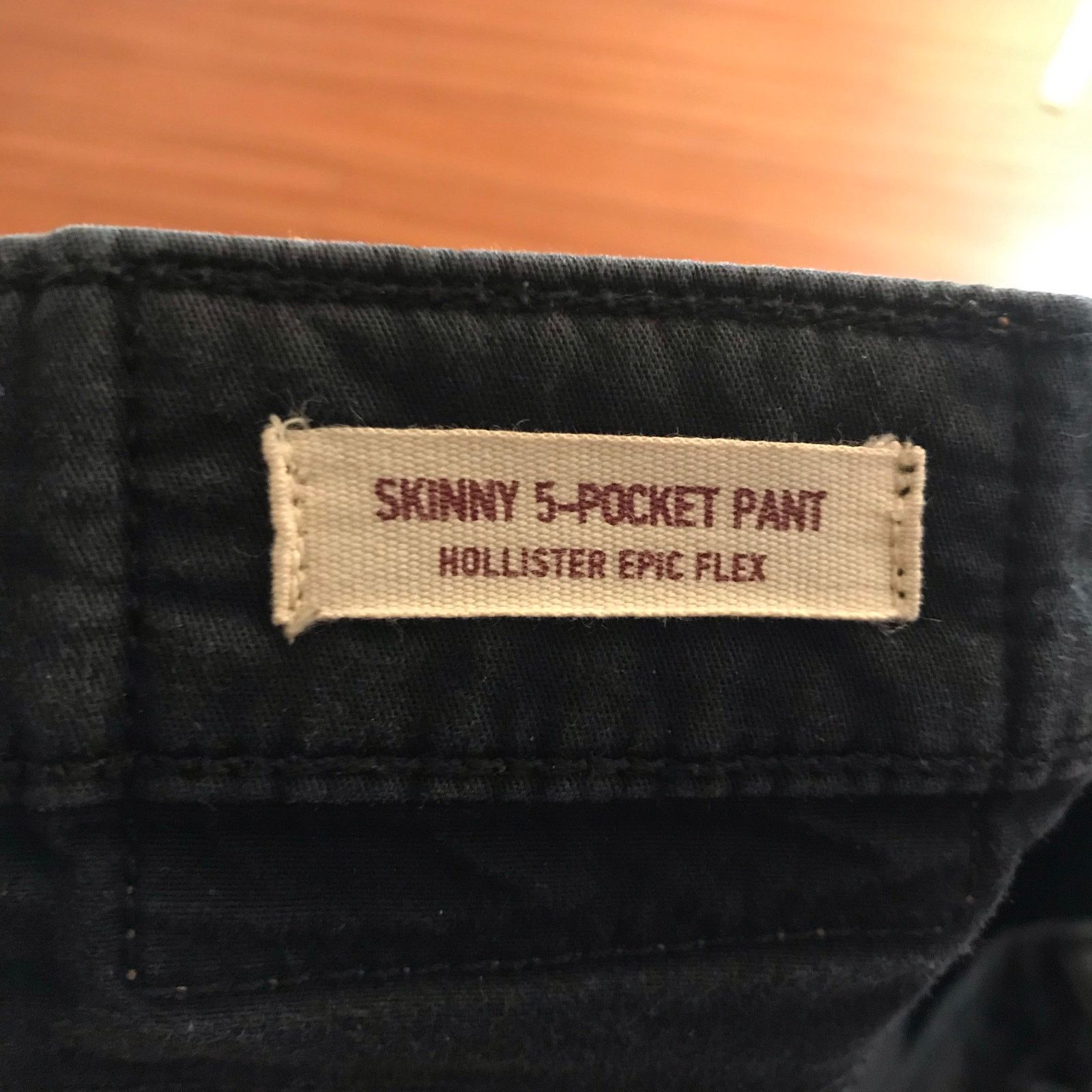 Hollister Hollister Skinny 5 Pocket Pants Men’s 36x32 Black RN# 75654 Size US 36 / EU 52 - 7 Thumbnail