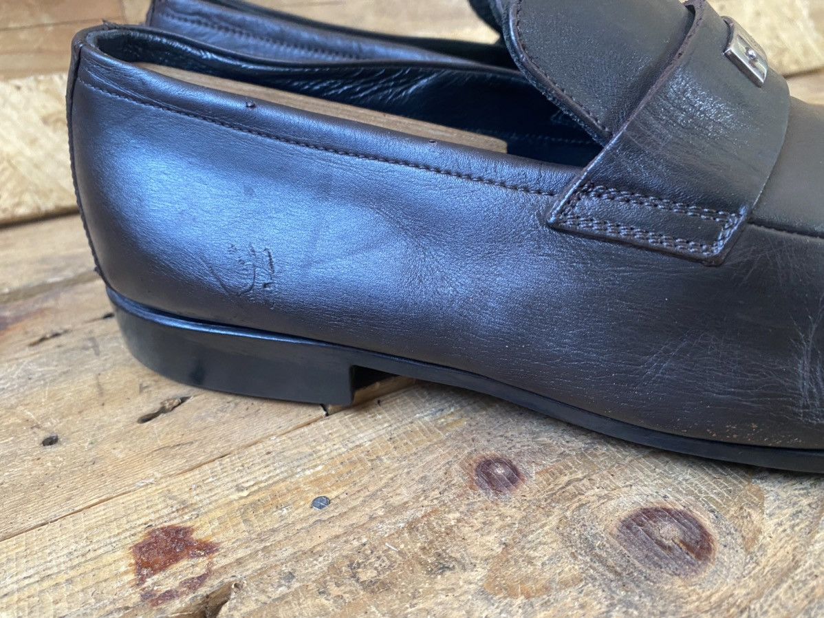 Gucci Gucci gg metalic logo brown penny loafers uk 8.5 Size US 9.5 / EU 42-43 - 10 Thumbnail