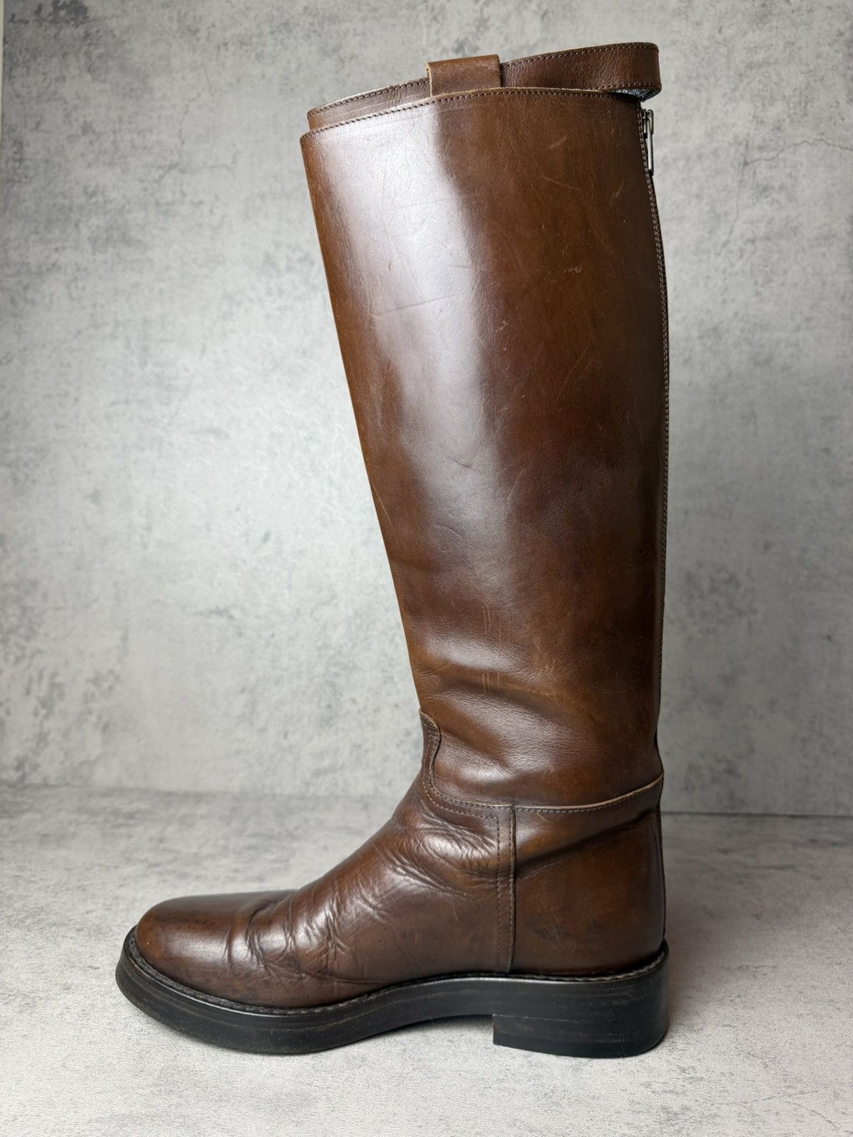 Ann Demeulemeester ANN DEMEULEMEESTER - F/W04 - COGNAC STAN RIDING BOOTS Size US 8 / IT 38 - 5 Thumbnail
