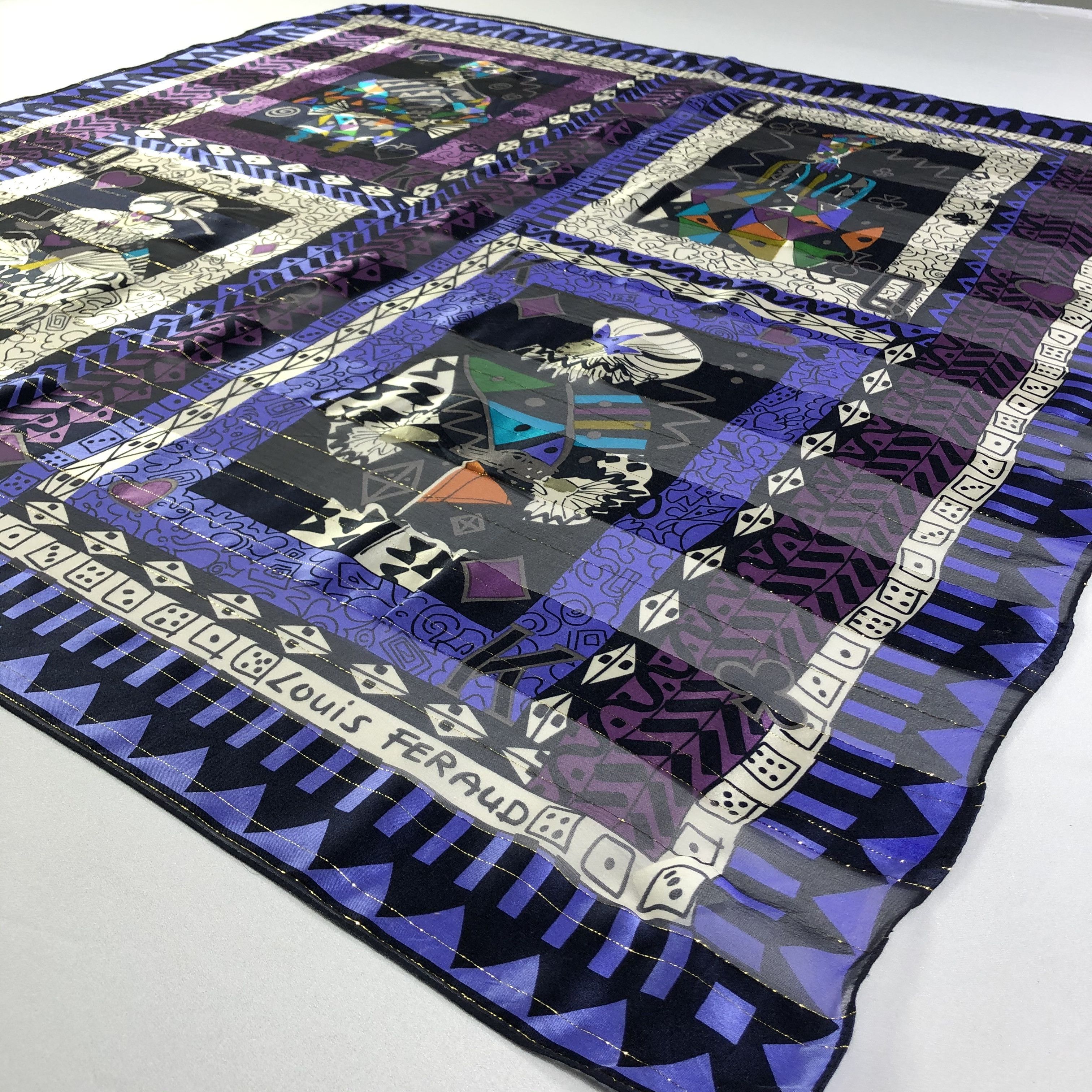 Louis Feraud × Vintage Vintage Louis Feraud Silk Scarf Size ONE SIZE - 3 Thumbnail