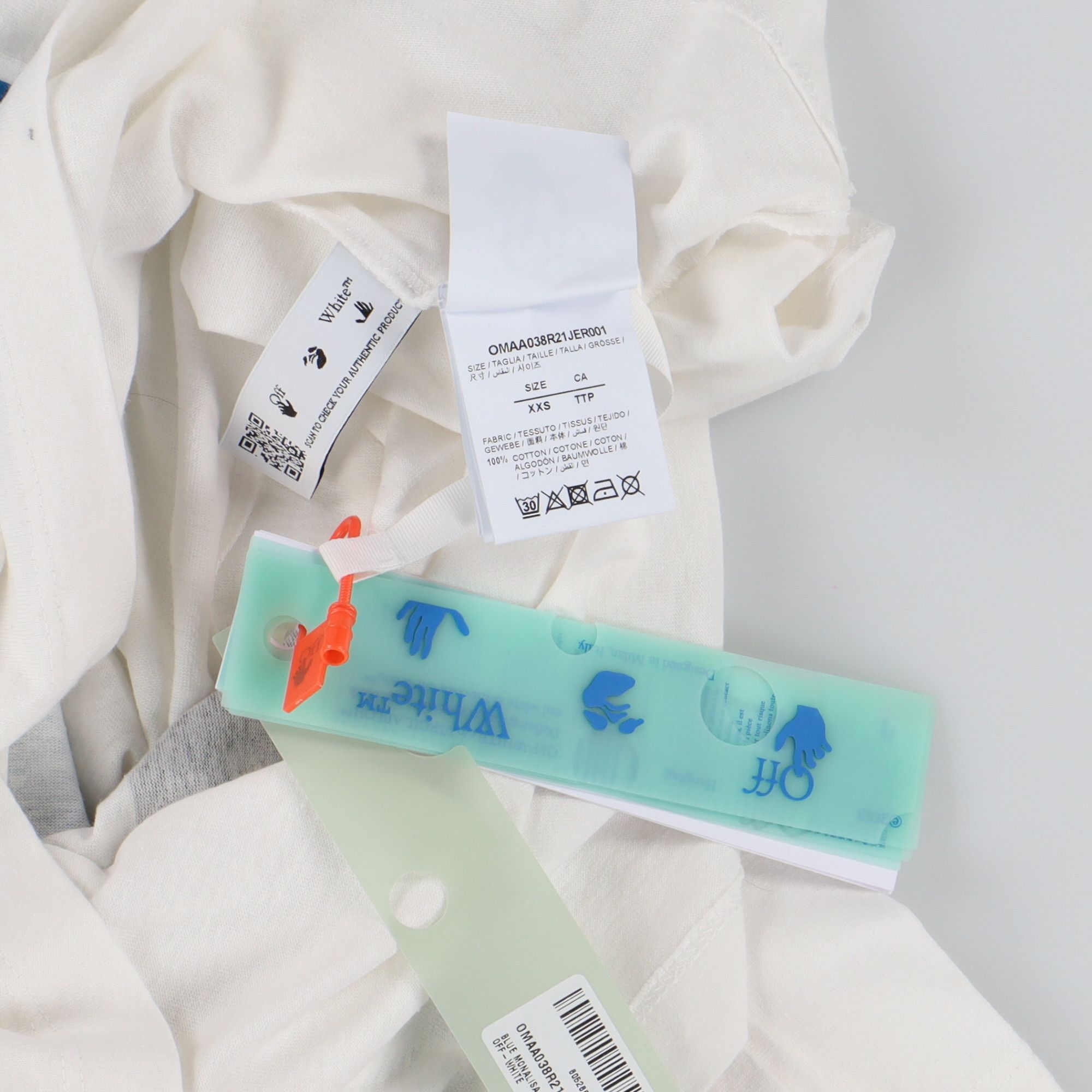 Off-White White Mona Lisa Arrows Oversized T-Shirt Size XXS / US 00 / IT 34 - 7 Thumbnail