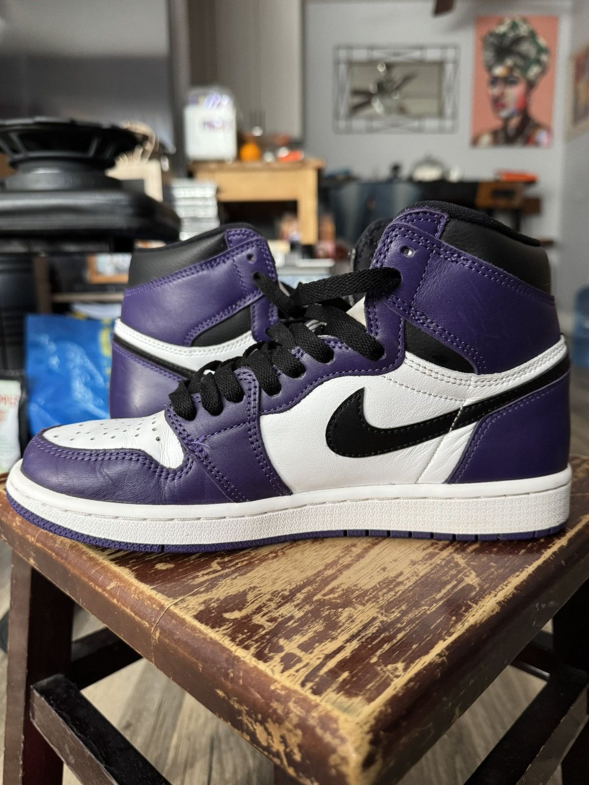 Jordan Brand Jordan 1 Retro High Court Purple Size US 7 / EU 40 - 6 Thumbnail