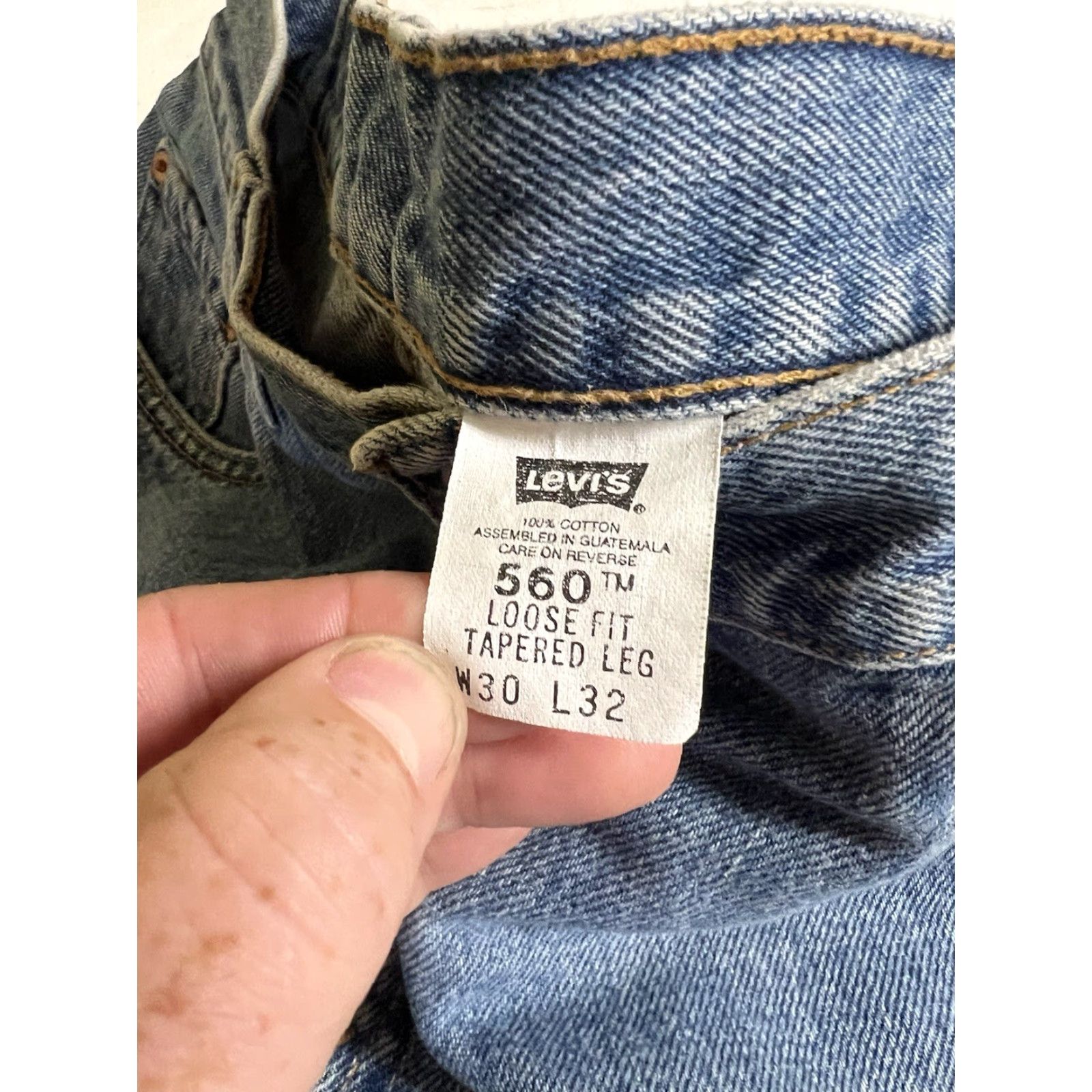 Levi's VINTAGE Levi's 560 Jeans 30x31 Blue Denim 5-Pocket Relaxed Regular Men's Size US 30 / EU 46 - 4 Thumbnail