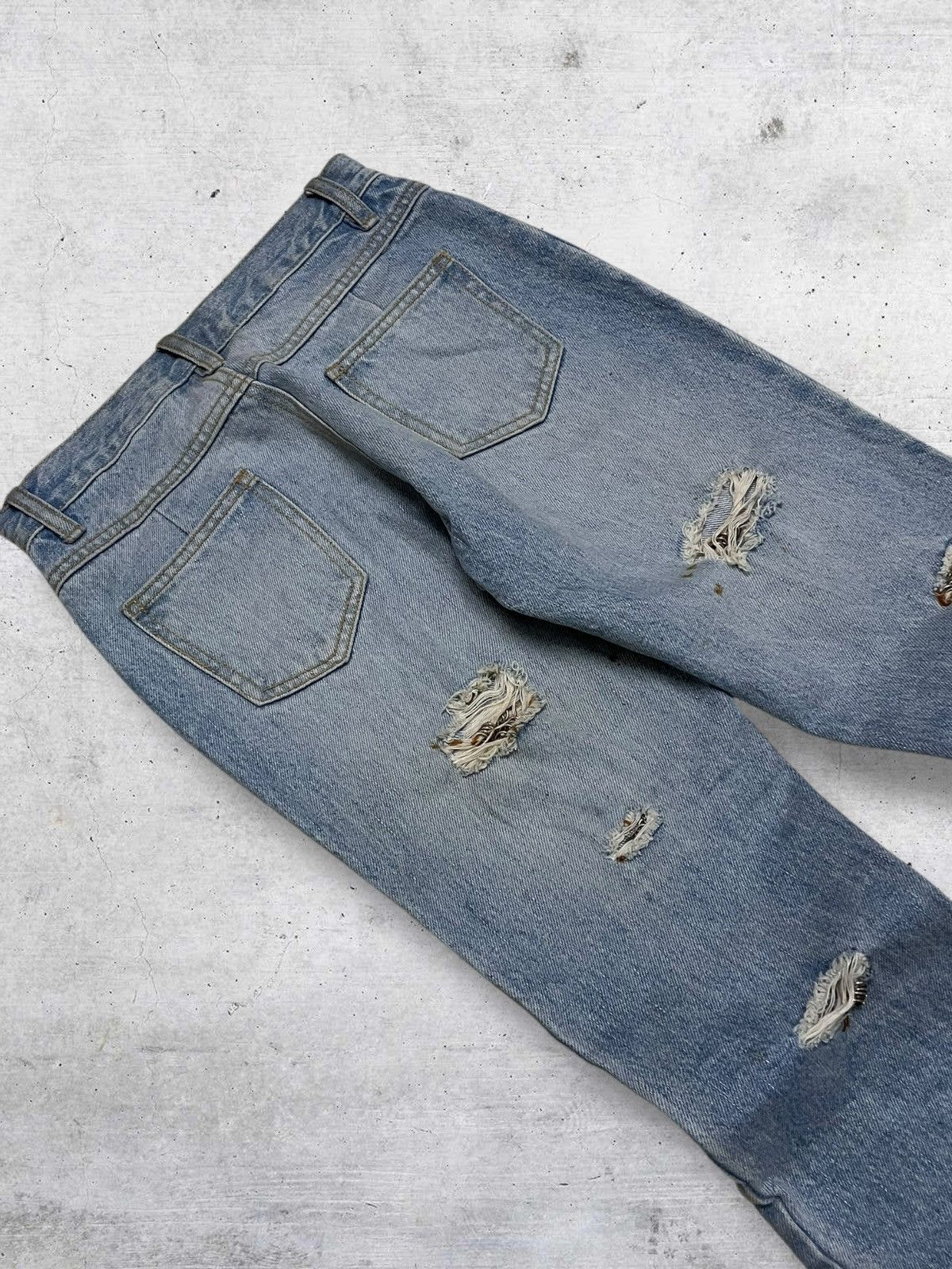 If Six Was Nine VINTAGE DONA MARIE JAPAN DESIGNER FLARED PIERCING WASHED Size US 27 - 16 Thumbnail