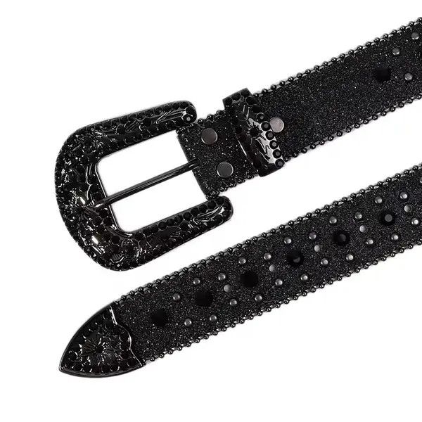 VIBE Madoka x Gotou Diamond Cowboy Fashion PU Leather Belt Size ONE SIZE - 3 Thumbnail