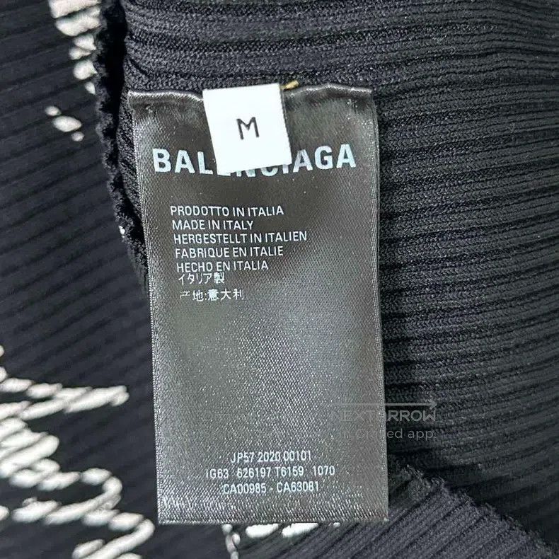 Balenciaga Balenciaga Printed Logo Knit Sweater Size US M / EU 48-50 / 2 - 5 Thumbnail