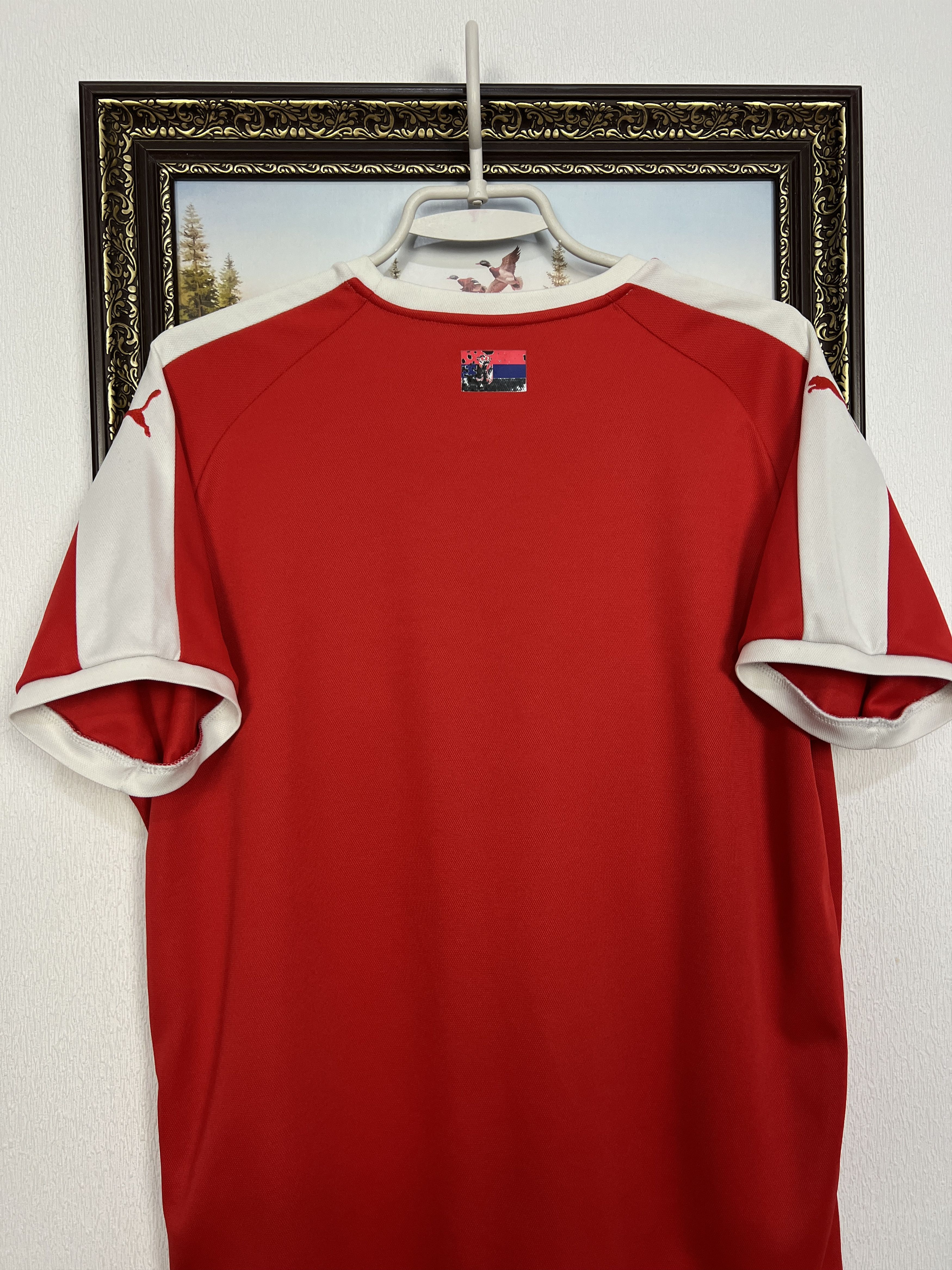Puma Serbia Home football shirt Soccer Jersey National Trikot Size US M / EU 48-50 / 2 - 9 Thumbnail