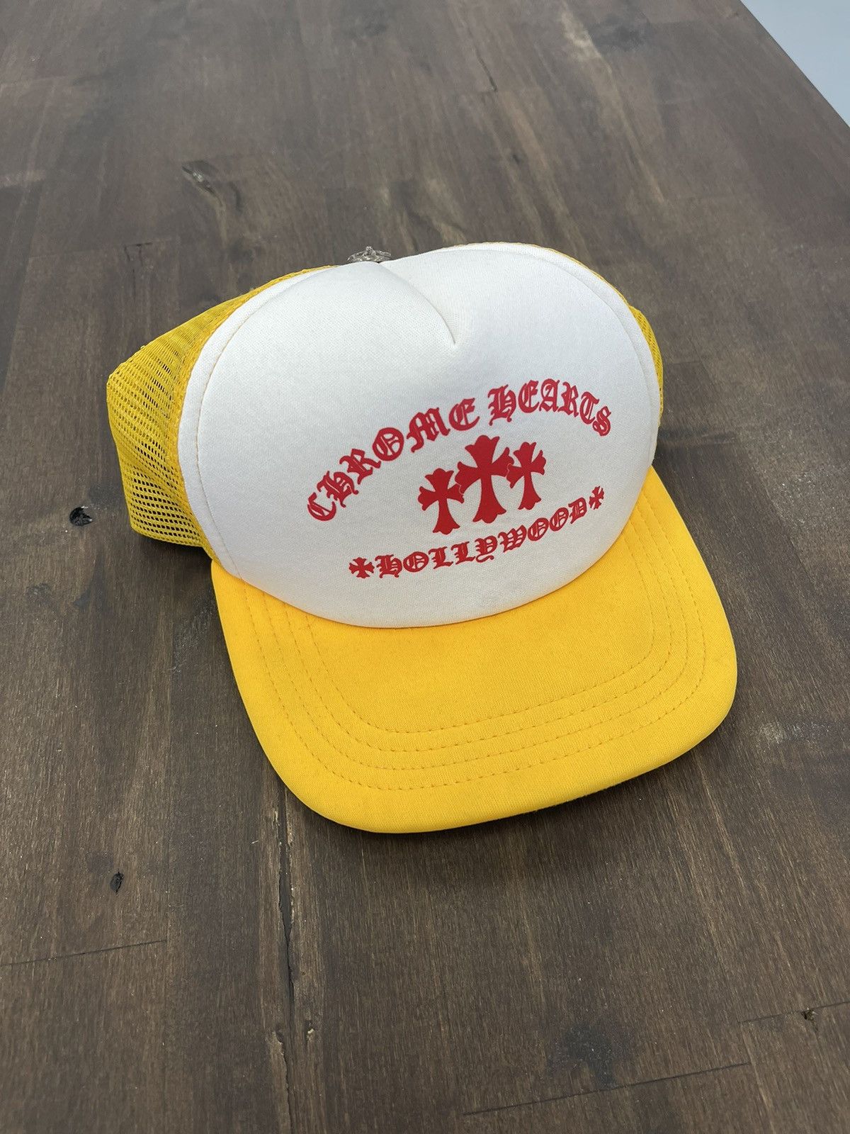 Chrome Hearts Chrome Hearts Yellow King Taco Triple Cross Trucker