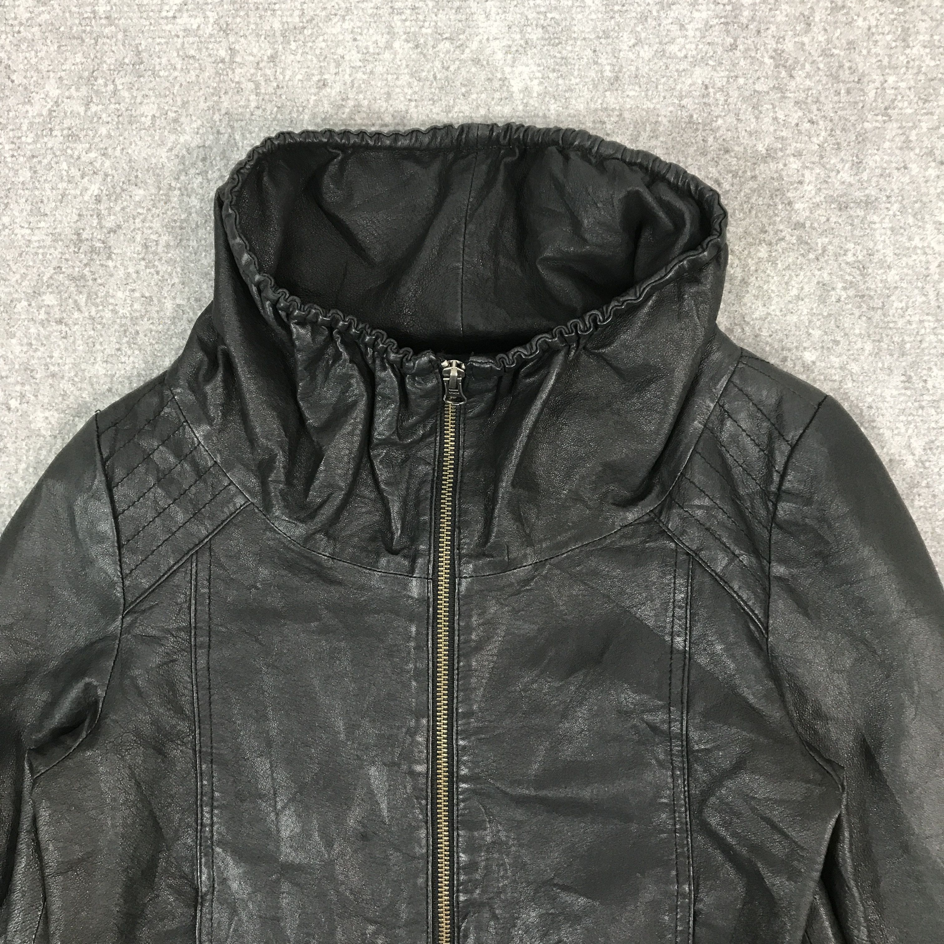 14th Addiction × Japanese Brand IFSIXWASNINE STYLE PAPER CRAFT LEATHER JACKET Size US S / EU 44-46 / 1 - 2 Thumbnail
