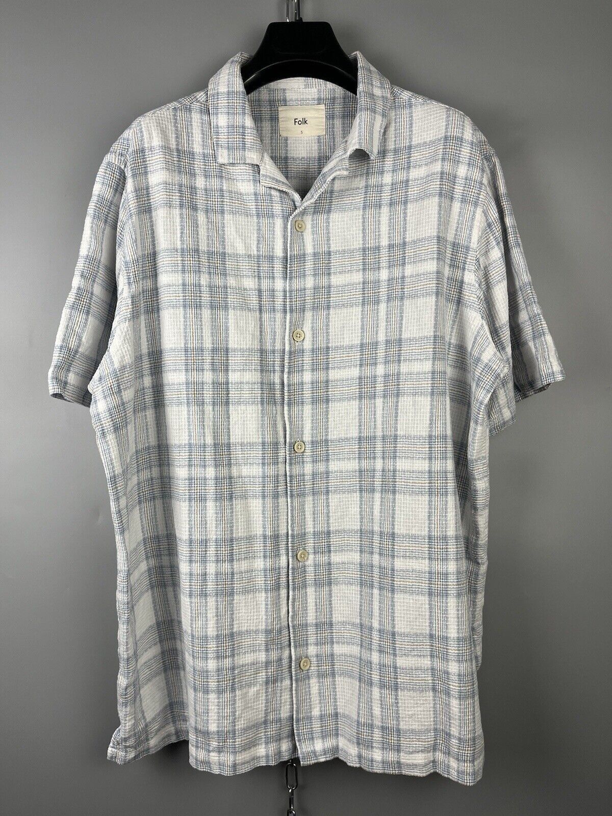 Folk Folk Linen Cotton Short Sleeve Shirt Size US XL / EU 56 / 4 - 1 Thumbnail