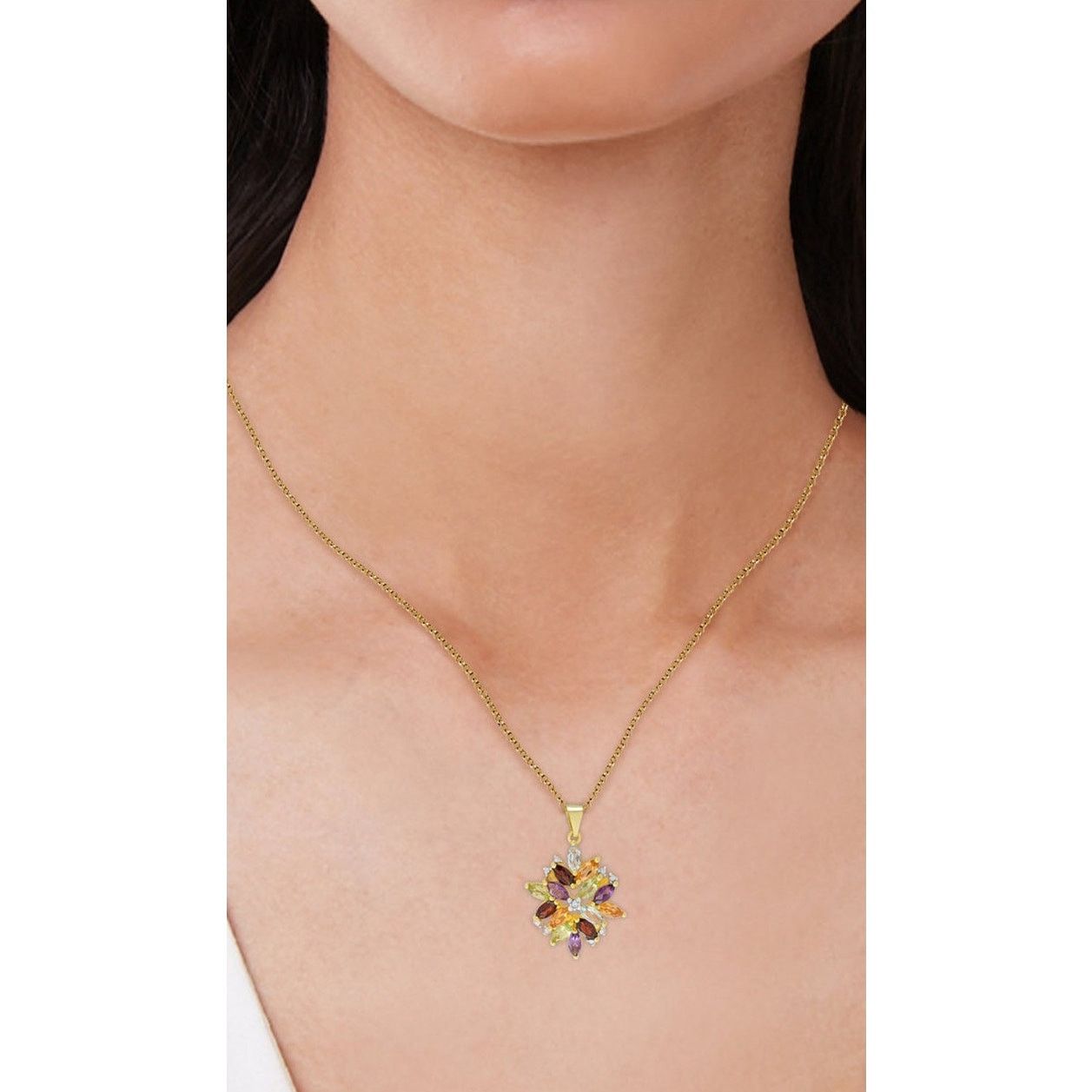 & Other Stories Julia Capri Gemstone Pendant Necklace Size ONE SIZE - 2 Thumbnail