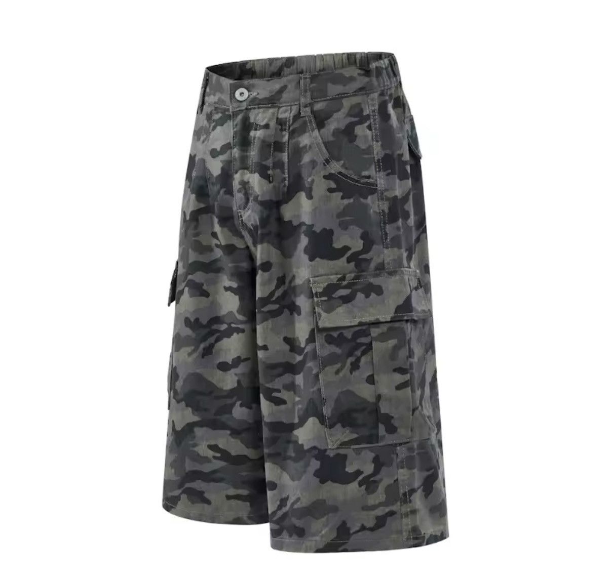 Jean Camouflage Cargo Streetwear Loose Shorts Size US 28 / EU 44 - 2 Thumbnail