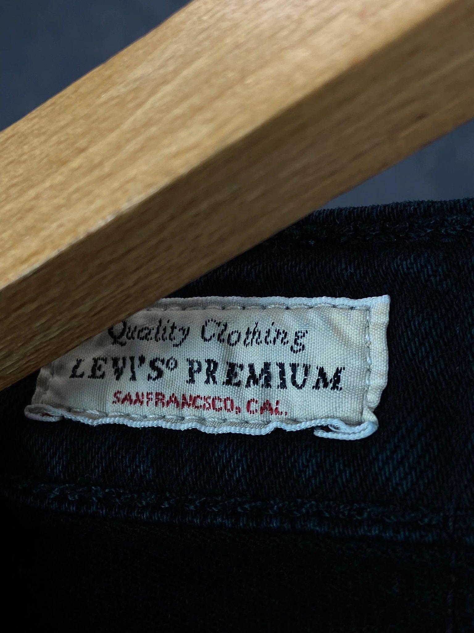 Levi's Levis Black Denim / Clean Straight Minimal (M) Size US 34 / EU 50 - 4 Thumbnail