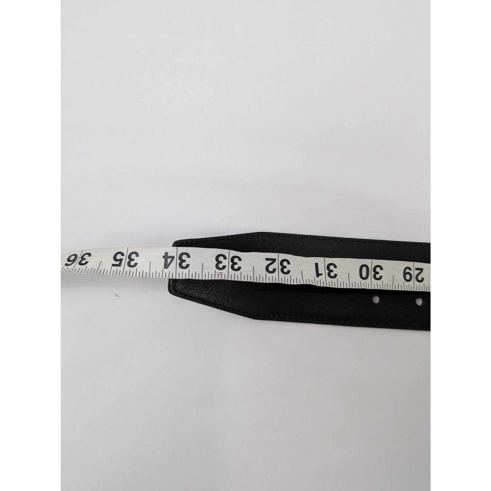 Balenciaga o1rshd1 Size: 75cm / Vegetal Calf Belt in Black Size 30 - 12 Thumbnail