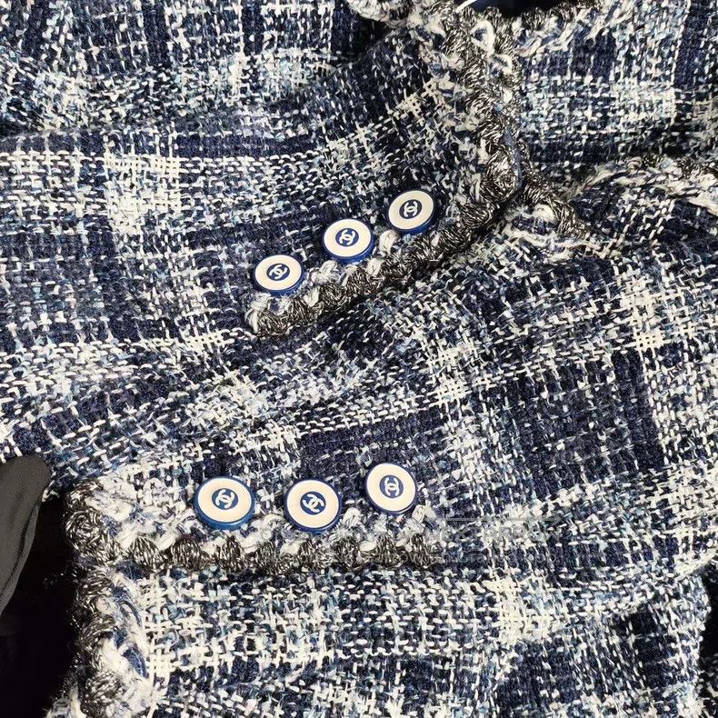 Chanel Chanel Waterfall series tweed coat Size XXS / US 00 / IT 34 - 4 Thumbnail