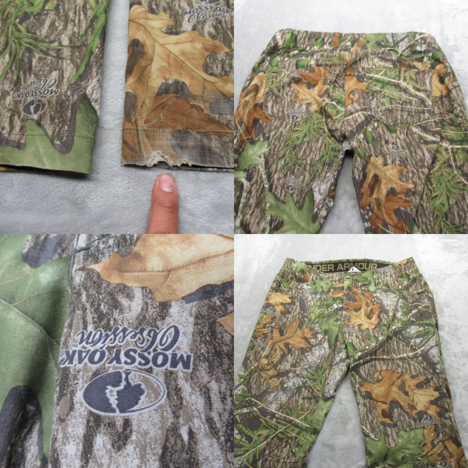 Under Armour Under Armour Pants Men 40x33 Mossy Oak Obsession Storm Camo Water Resistant Boot Size US 40 / EU 56 - 8 Thumbnail