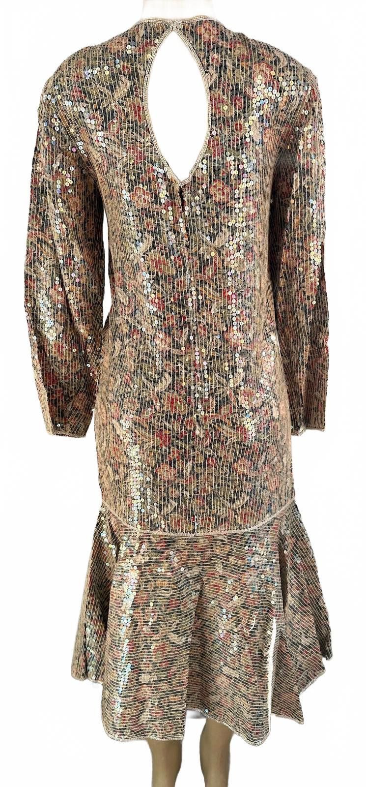 Other Sequined Classic Evening Dress Multi Color size 8 Size M / US 6-8 / IT 42-44 - 2 Thumbnail