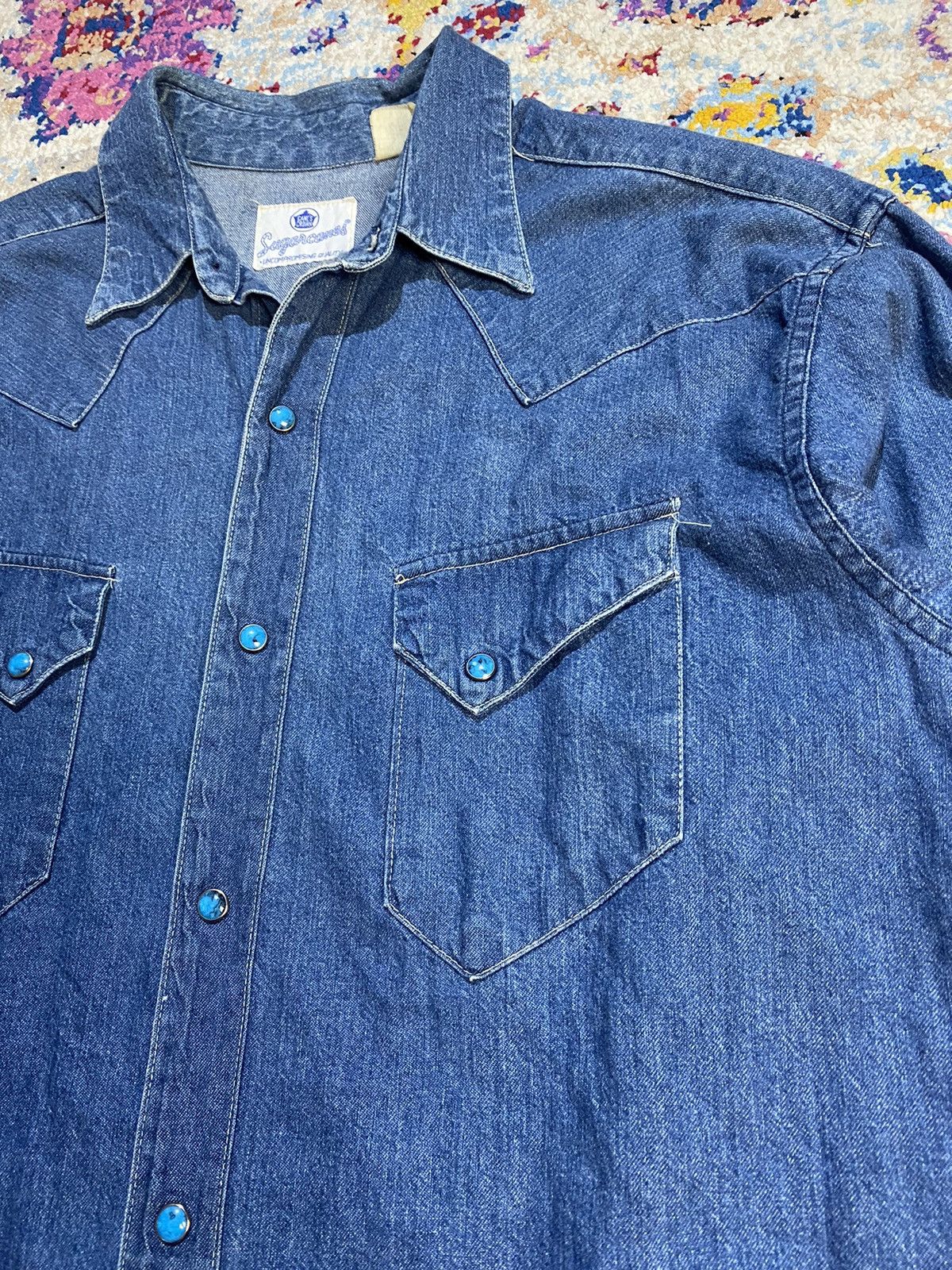Sugar Cane × Toyo Enterprises × Vintage SUGARCANES CANES CROWN VINTAGE STUDS BUTTON WESTERN SHIRTS Size US L / EU 52-54 / 3 - 9 Thumbnail