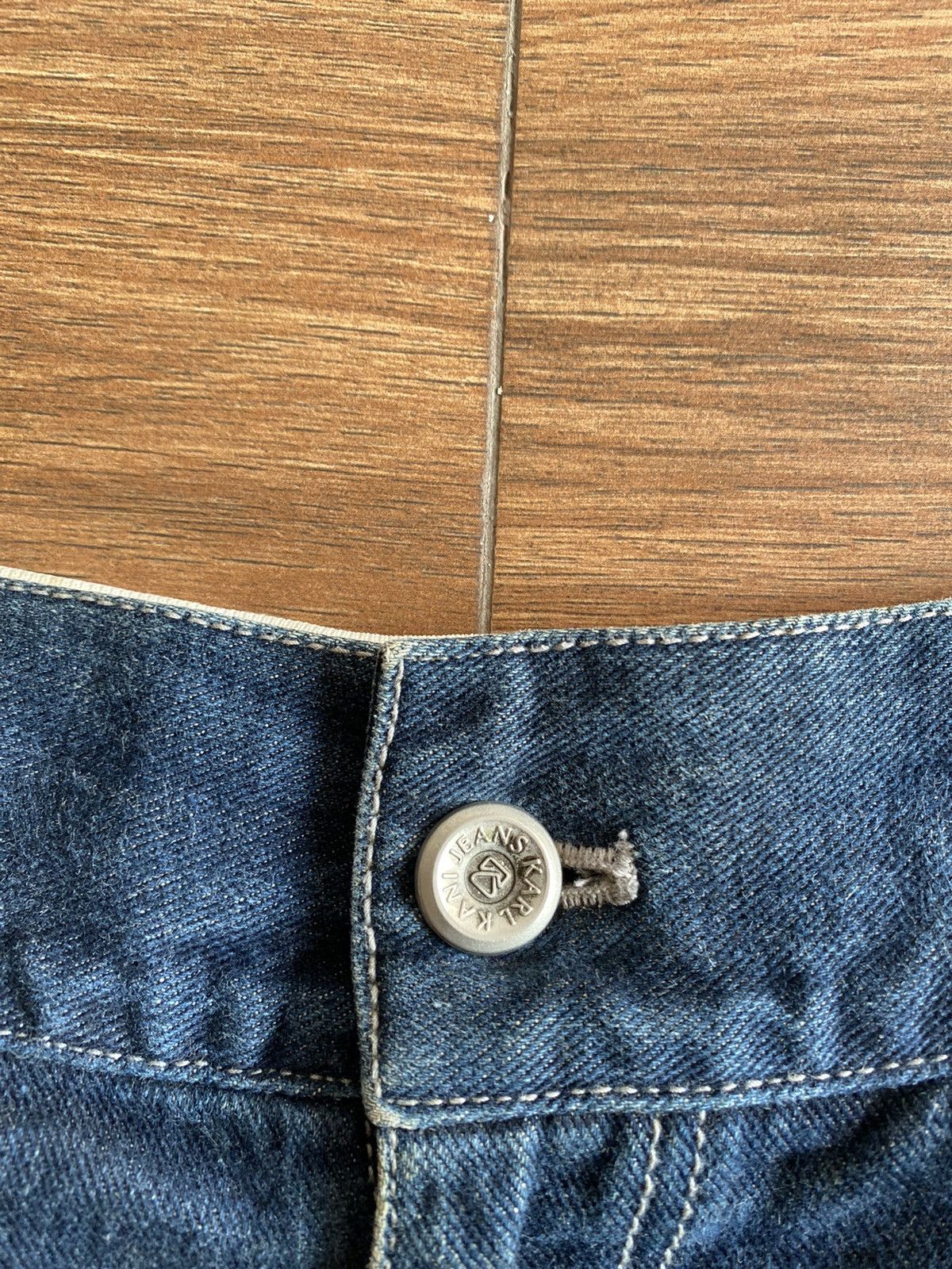 Japanese Brand × Karl Kani × Vintage Karl Kani rap denim jeans big logo y2k Size US 34 / EU 50 - 6 Thumbnail