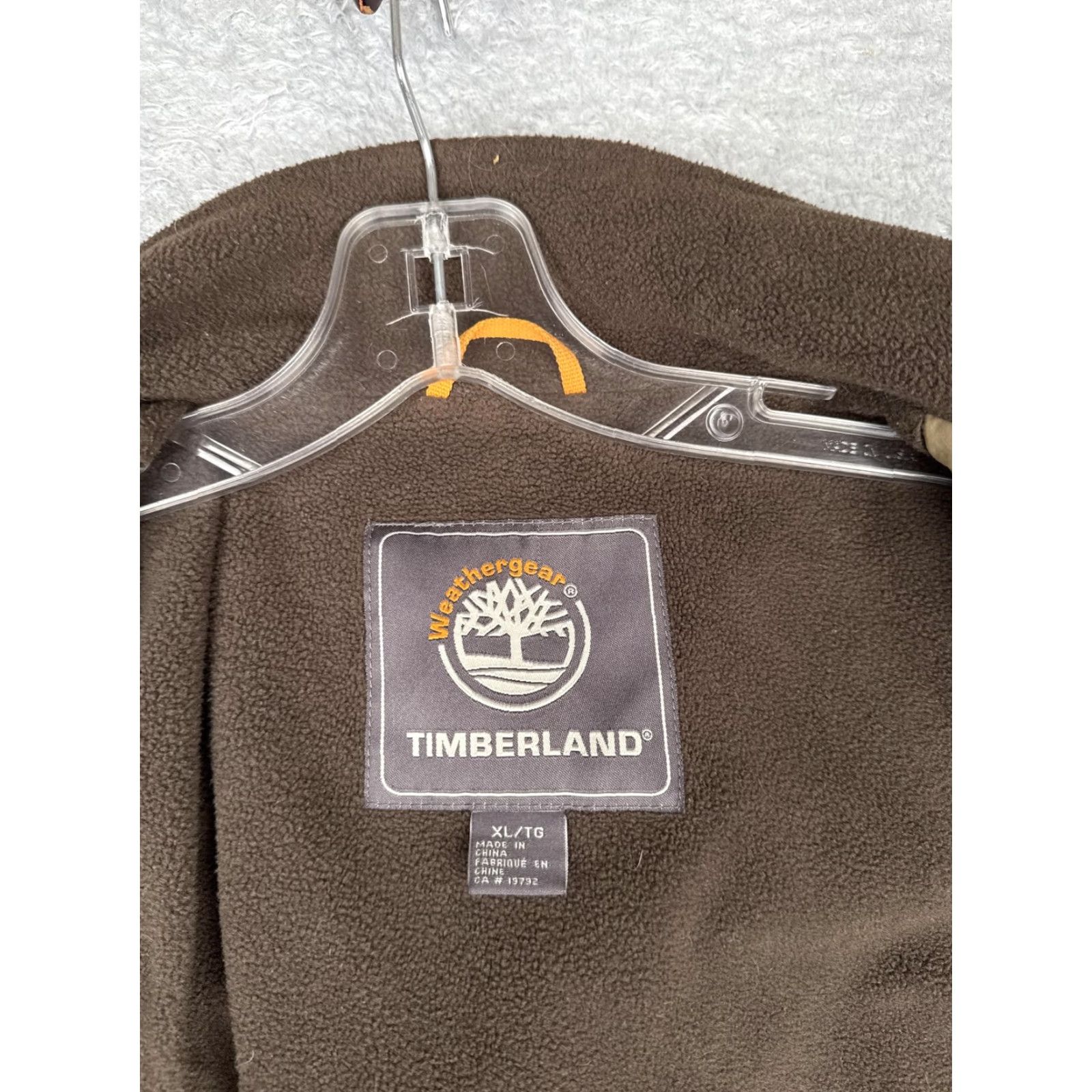 Timberland Timberland Weathergear Jacket Men XL Tan Brown Fleece Lined Full Zip Nylon Chore Size US XL / EU 56 / 4 - 3 Thumbnail