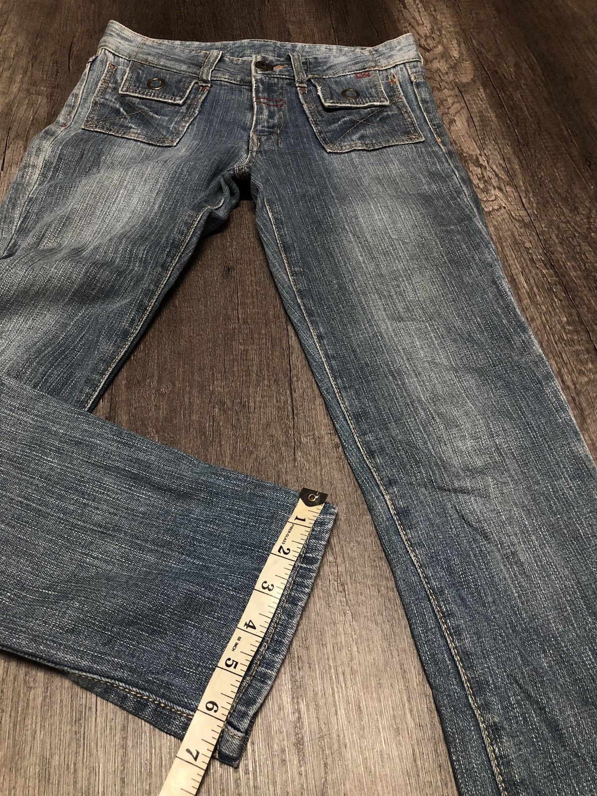 Japanese Brand × Vintage Japanese Brand Denim Bush Pant Design Size 28" / US 6 / IT 42 - 7 Thumbnail