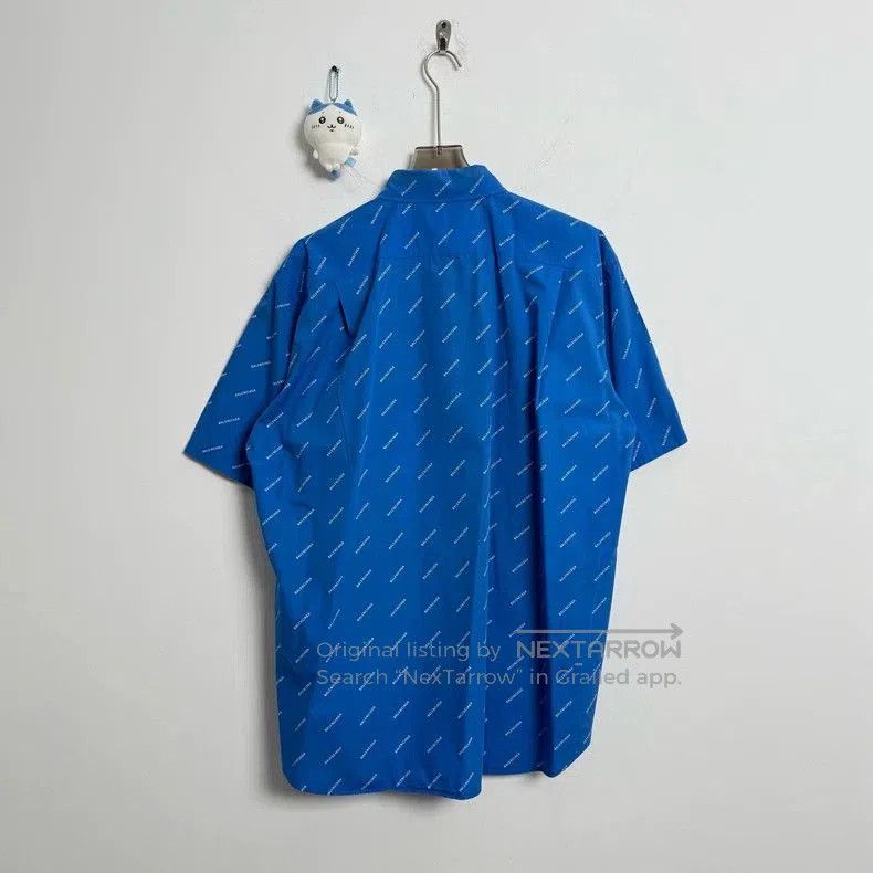 Balenciaga Balenciaga Blue Bullet Comments Short Sleeve Shirt. Size US S / EU 44-46 / 1 - 3 Thumbnail